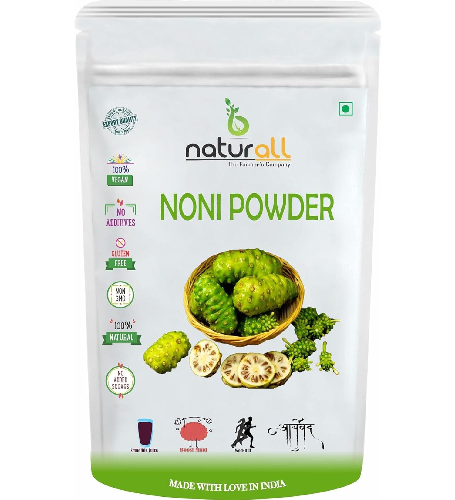 NENA Noni Fruit Powder (Morinda Citrifolia) Vitamin C Supplements | Anti-Oxidant Energising Agent - 500 GM