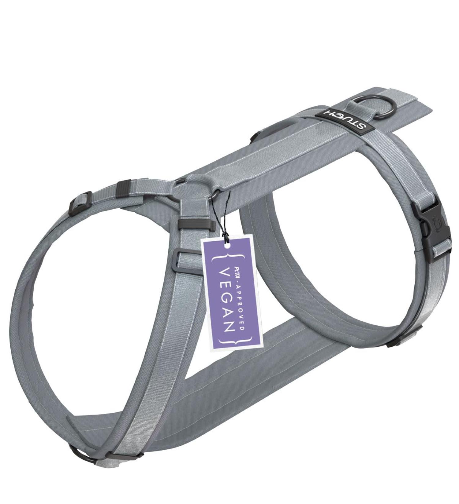 STUCH Dog Harness - Adjustable Padded Nylon Harness for Small Medium & Large Dogs - Gray XXS - International Shipping Available - Buy Online on SooperMarket.com