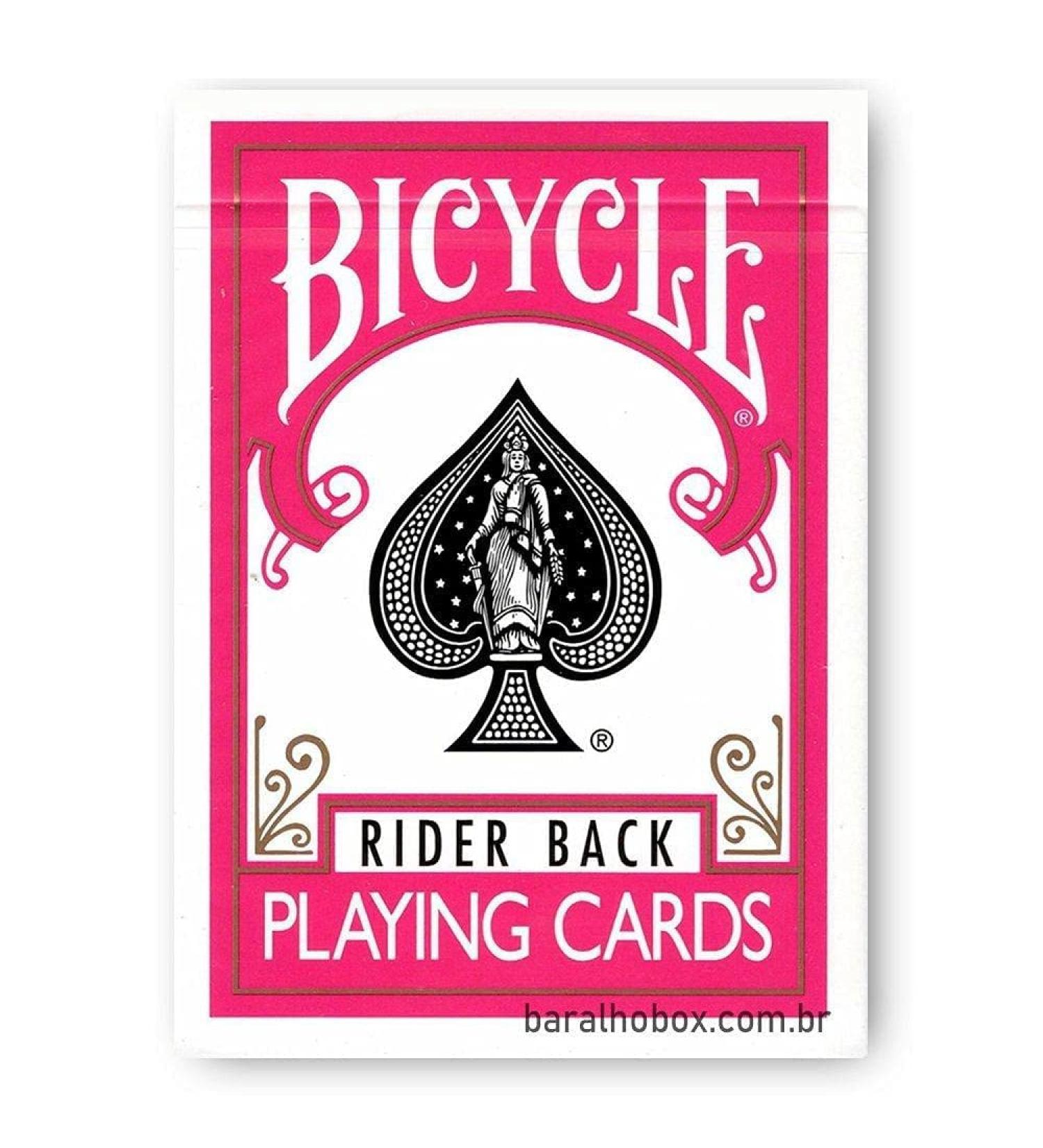 Bicycle Rider Back Fuchsia Deck - Vibrant Playing Cards for Card Game Enthusiasts - Buy Online on SooperMarket.com