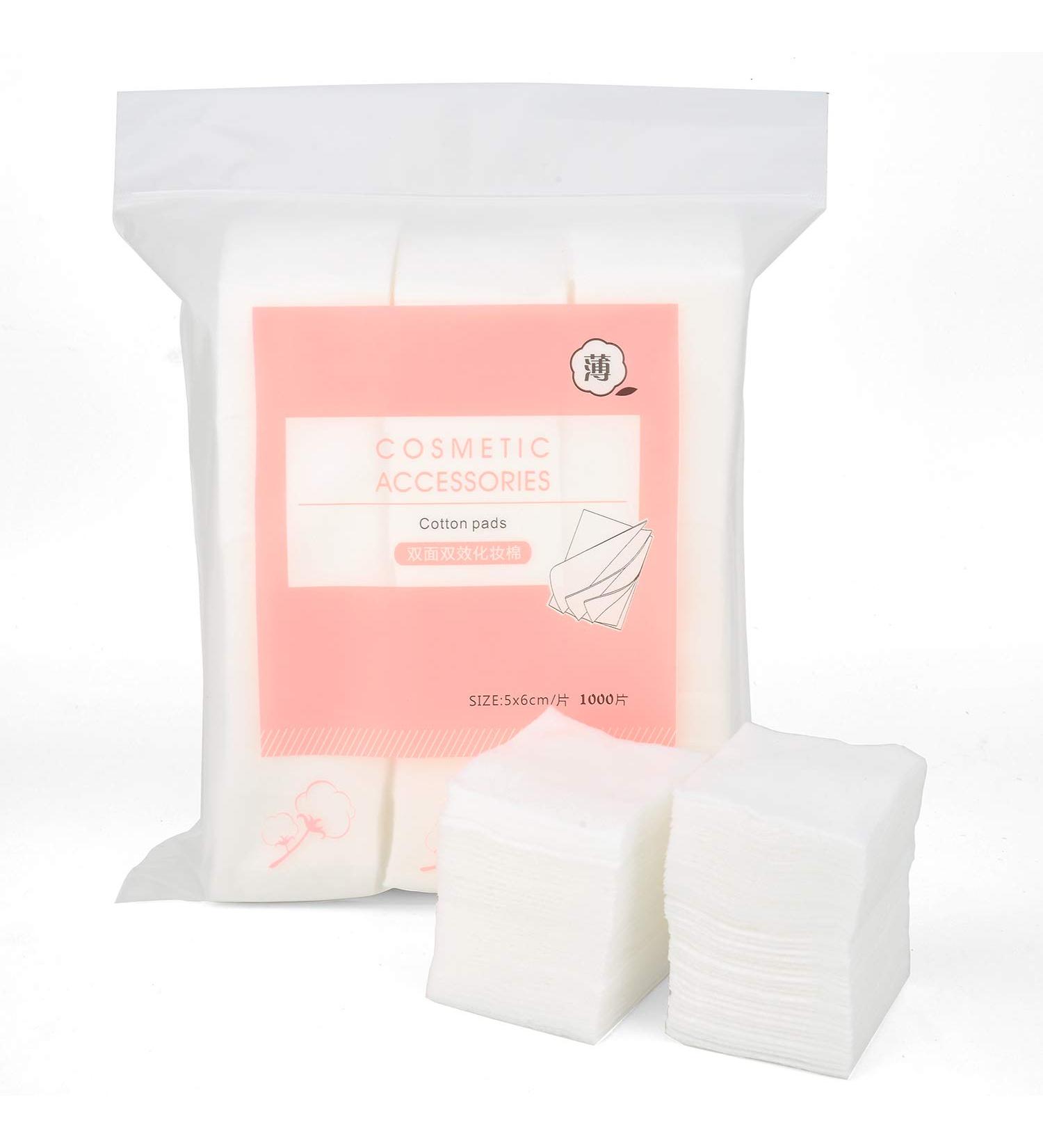1000PCS Ultra Thin Makeup Remover Cotton Pads for Face Lips Eyes Nails Polish - Lint-Free, Bagged for Cleansing & Daily Skin Care - Buy Online on SooperMarket.com