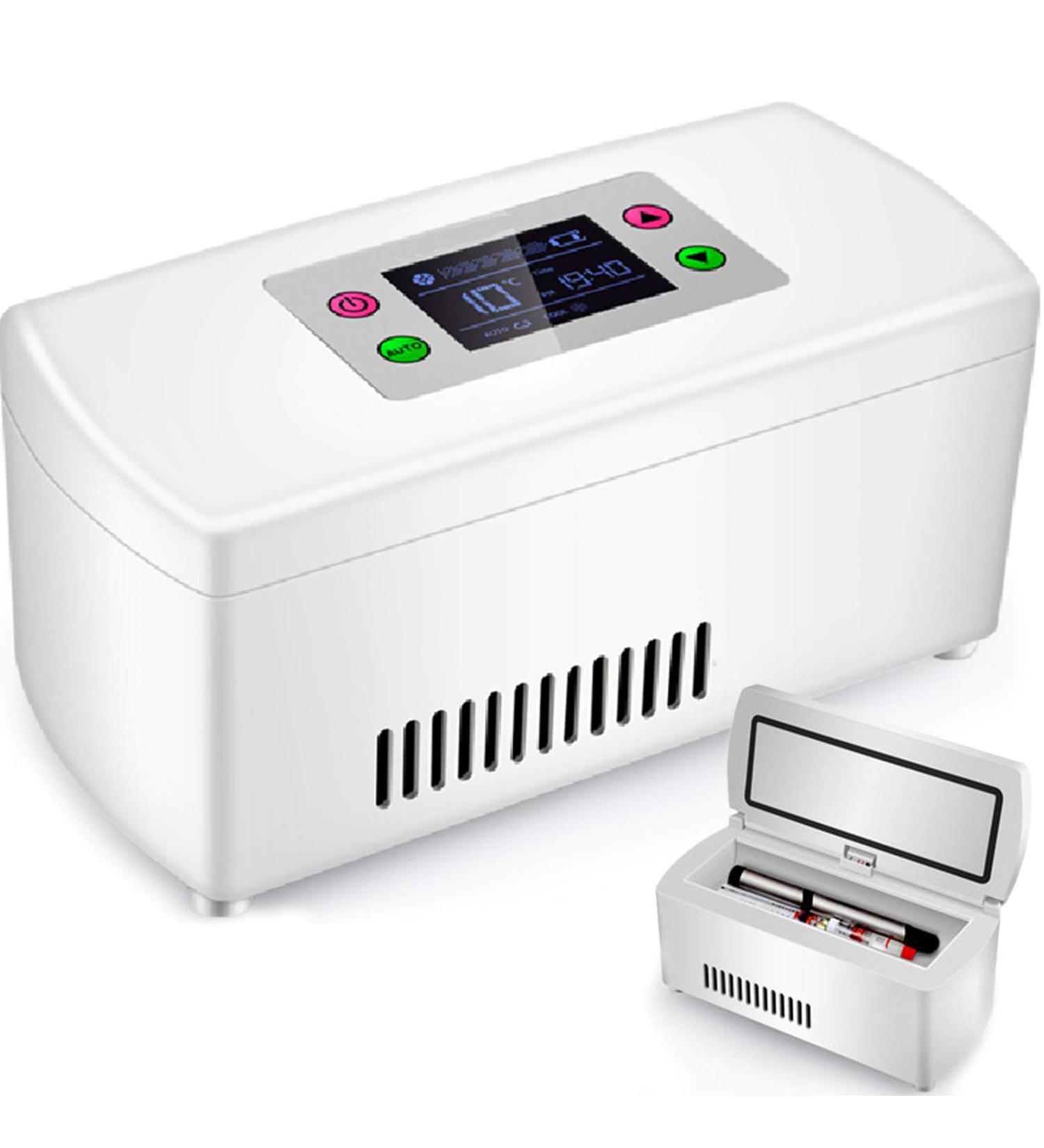 Mini Fridge Insulin Cooler Built-in Rechargeable Lithium Battery Suitable for Insulin Serum Interferon Eye Drops Storage Travel Airplane 1battery - Buy Online on SooperMarket.com