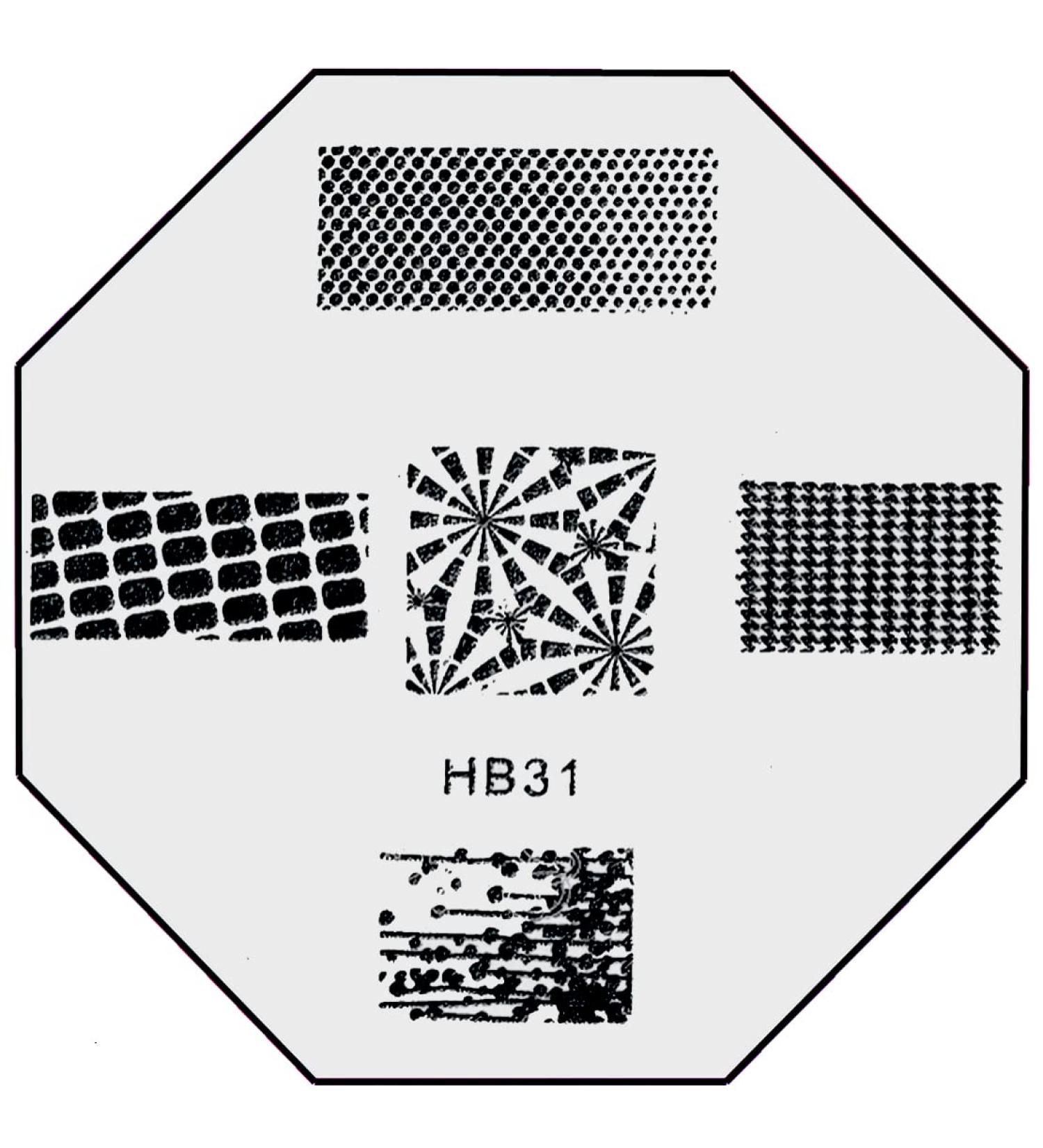 Stamping template # HB-31 pattern