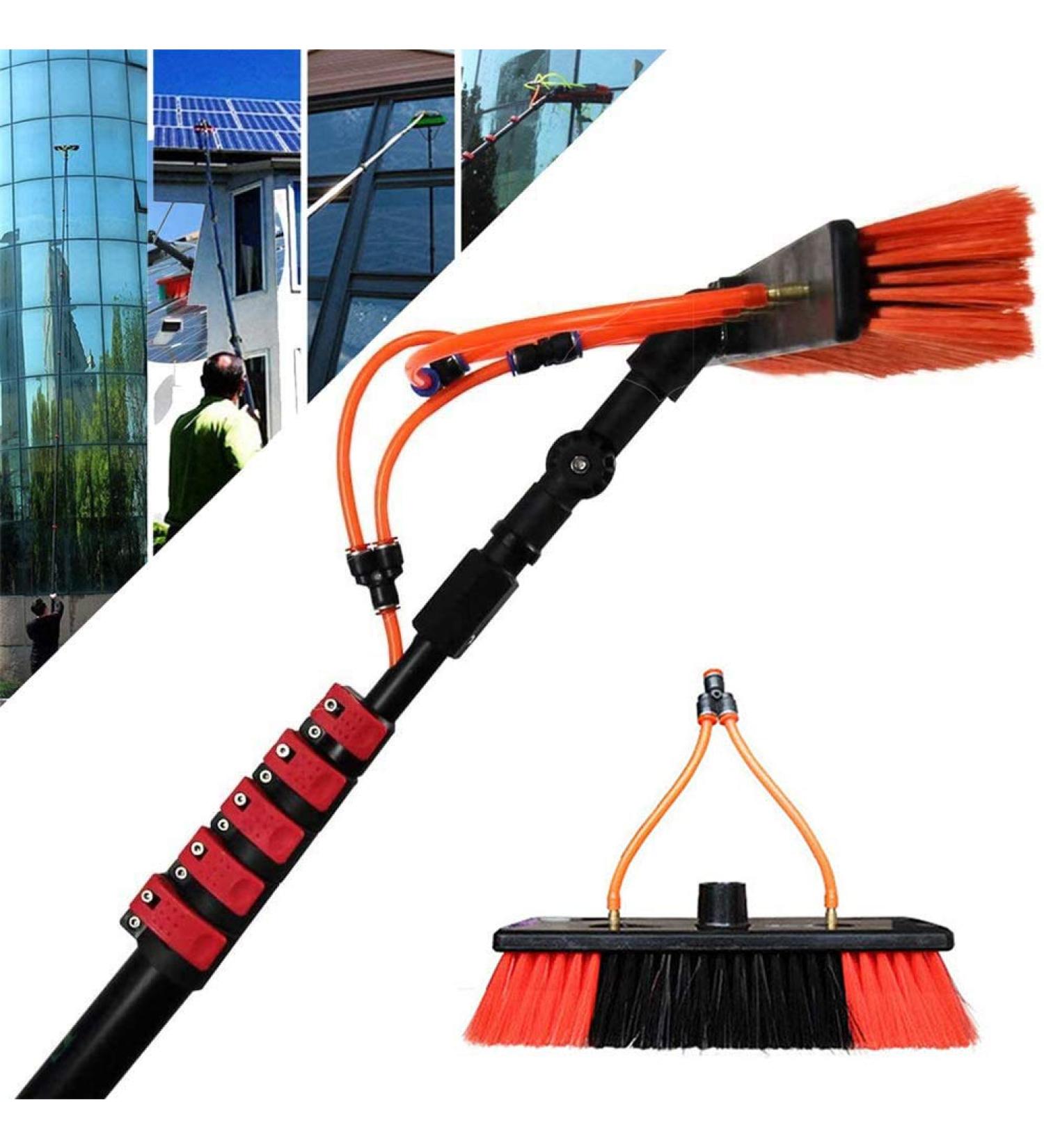 Cleaning Brushes Carbon Fiber Telesrod Washing Set Equipment Telesextension Pole Cleaning for Window Glass Wall Photovoltaic Panel Cleaning Trucks Windows/12Ft/3.6M 55cm Brush Head 9M/30FT - Buy Online on SooperMarket.com