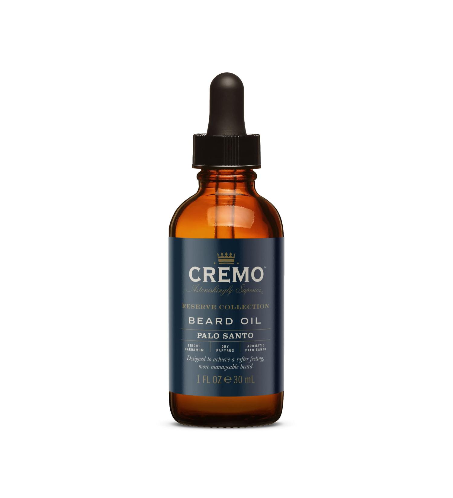 Cremo Reserve Collection Palo Santo Beard Oil - 30ml | Argan & Jojoba Oils - Buy Online on SooperMarket.com