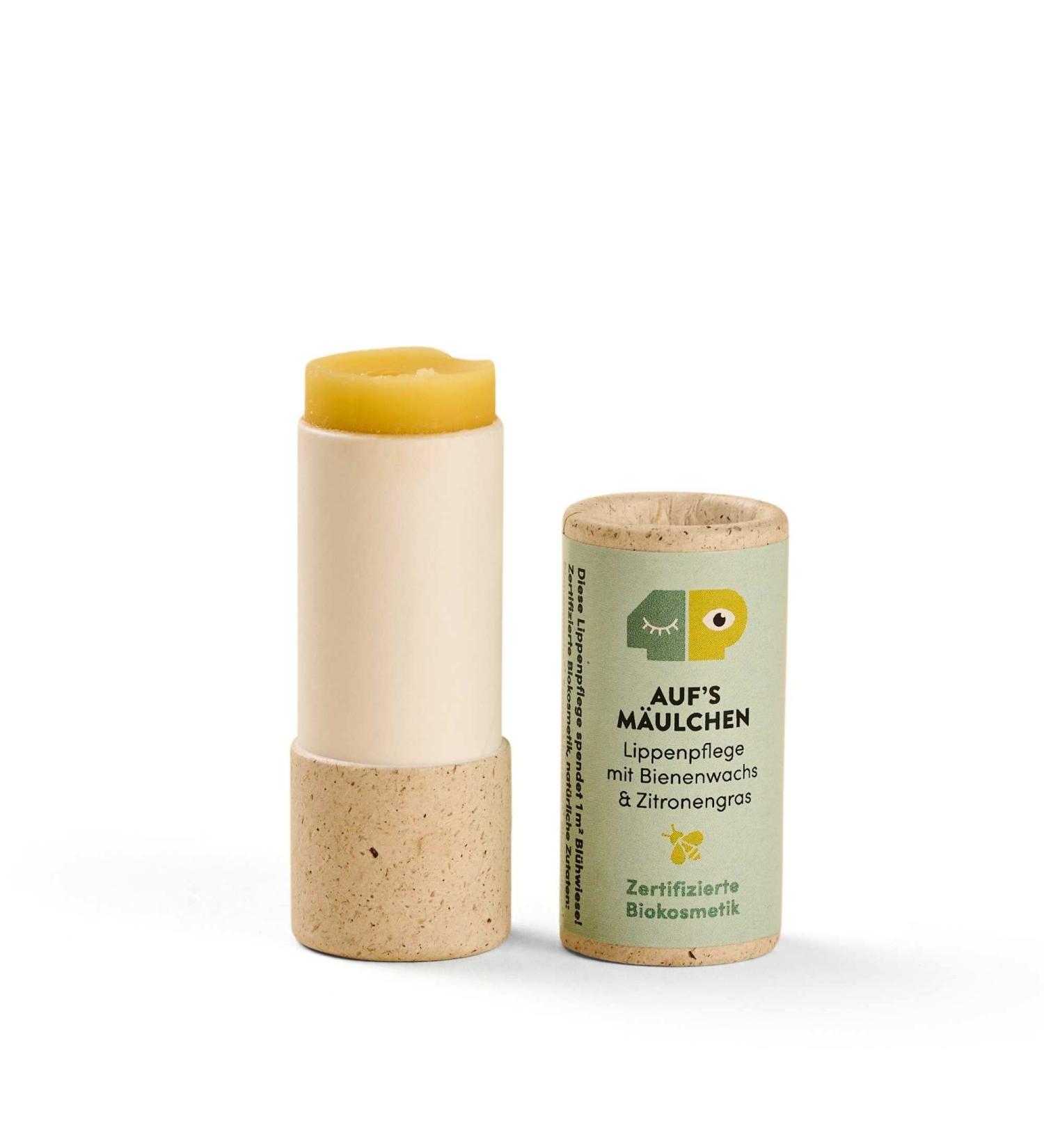 4PEOPLEWHOCARE BIO Lip Balm - Organic Beeswax Lip Care Stick with Lemongrass - Sustainable Solution for Dry Cracked Lips - Natural Cosmetics - Buy Online on SooperMarket.com