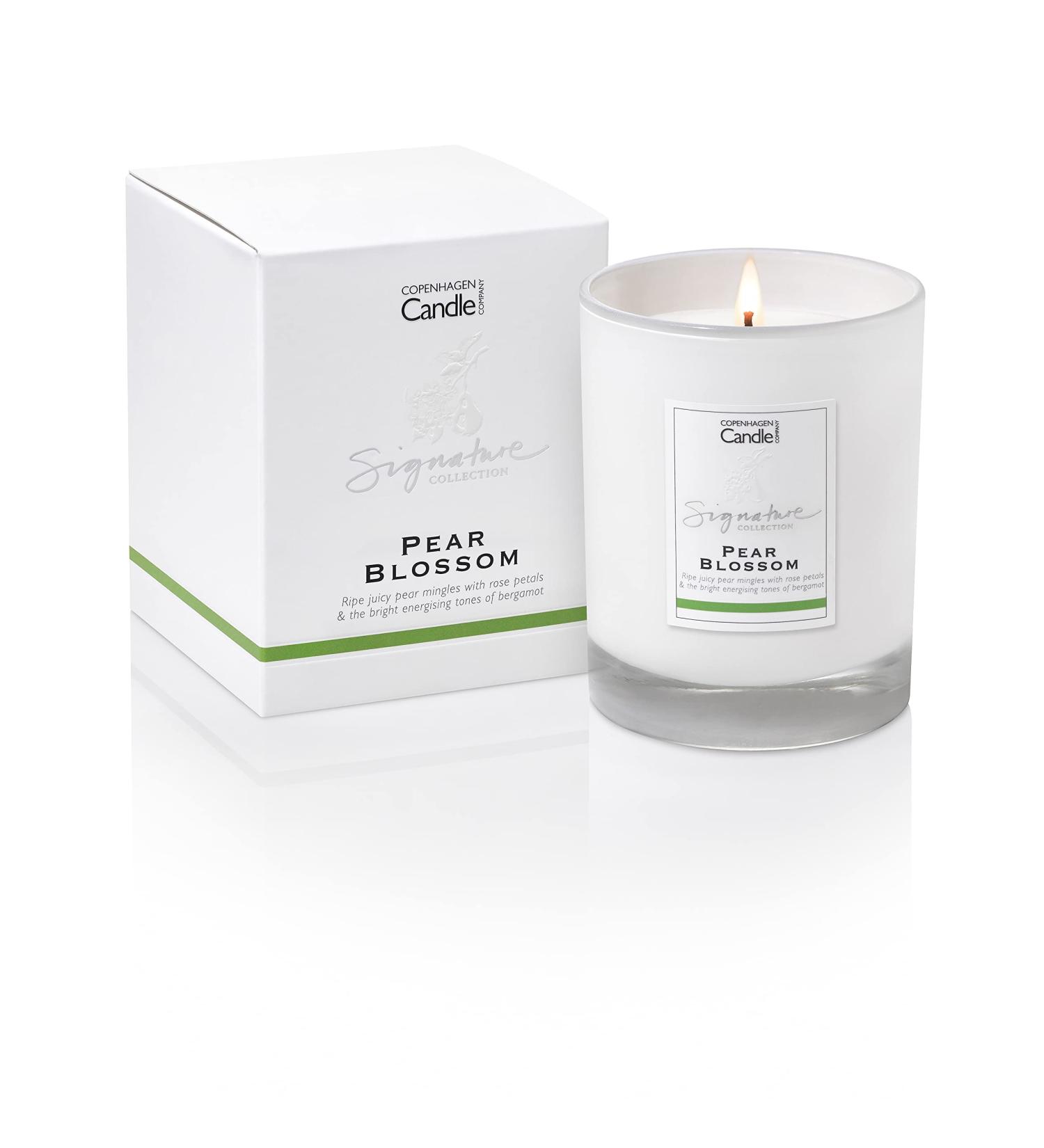 Luxury Scented Candles - Pear Blossom | Natural Wax Blend | 45 Hours Burn Time | Hotel Collection | The Copenhagen Company - Buy Online on SooperMarket.com