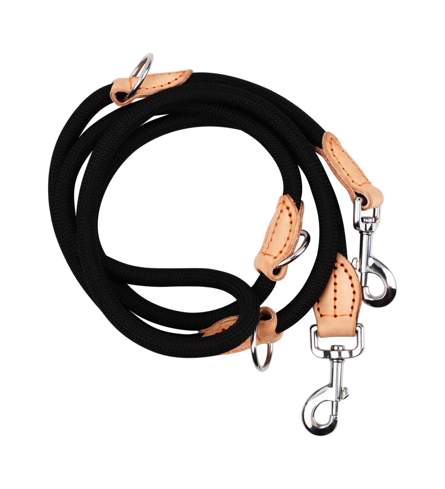 Rapidbok Adjustable Nylon Dog Leash - Durable Black Practice Leash for Small Medium and Large Dogs - Perfect for Courtyard & Freehand Use - Buy Online on SooperMarket.com