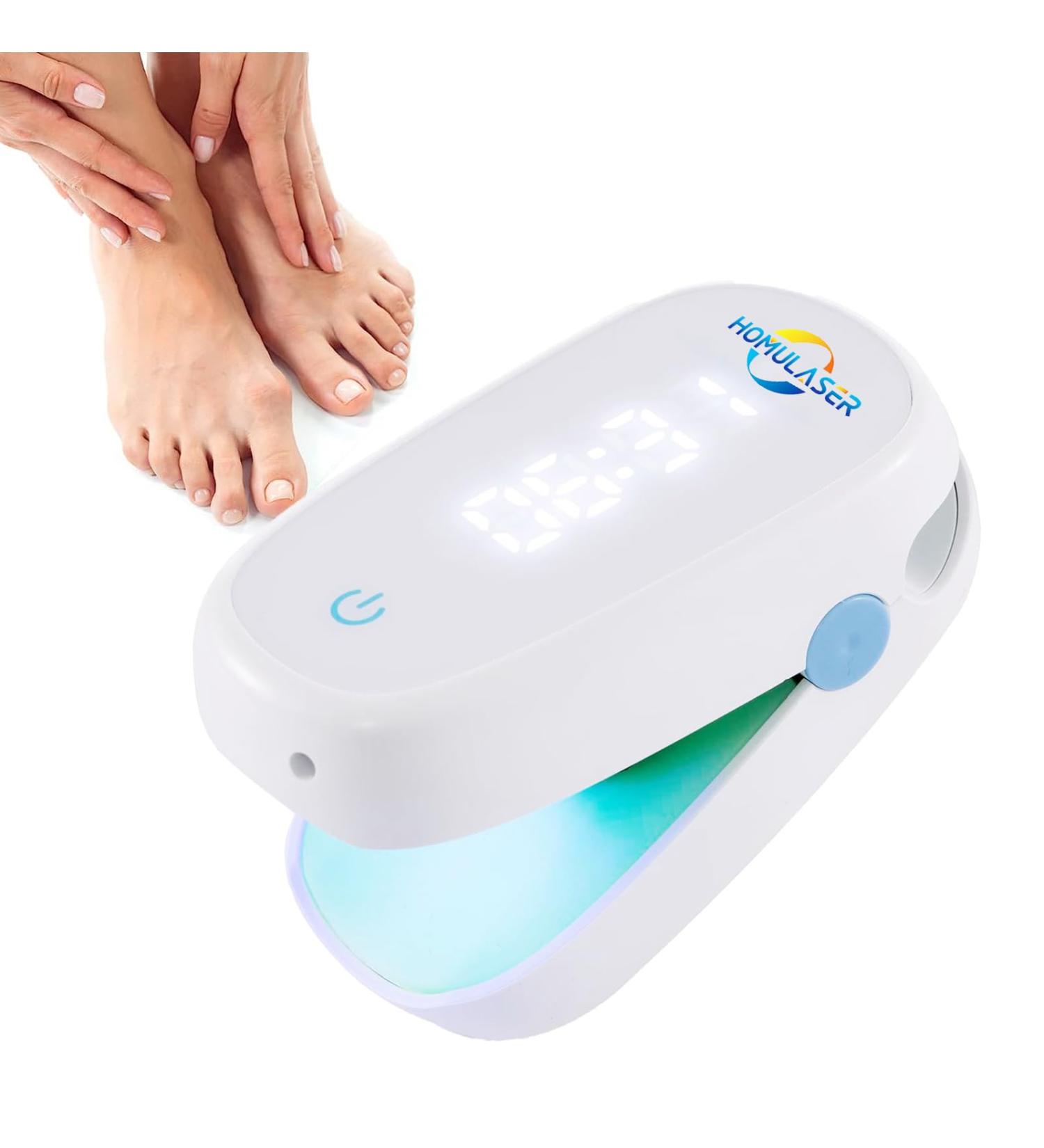 Blue Light Nail Fungus Laser Treatment Device with Timer for Home Use - Touch Screen Nail Repair - Buy Online on SooperMarket.com