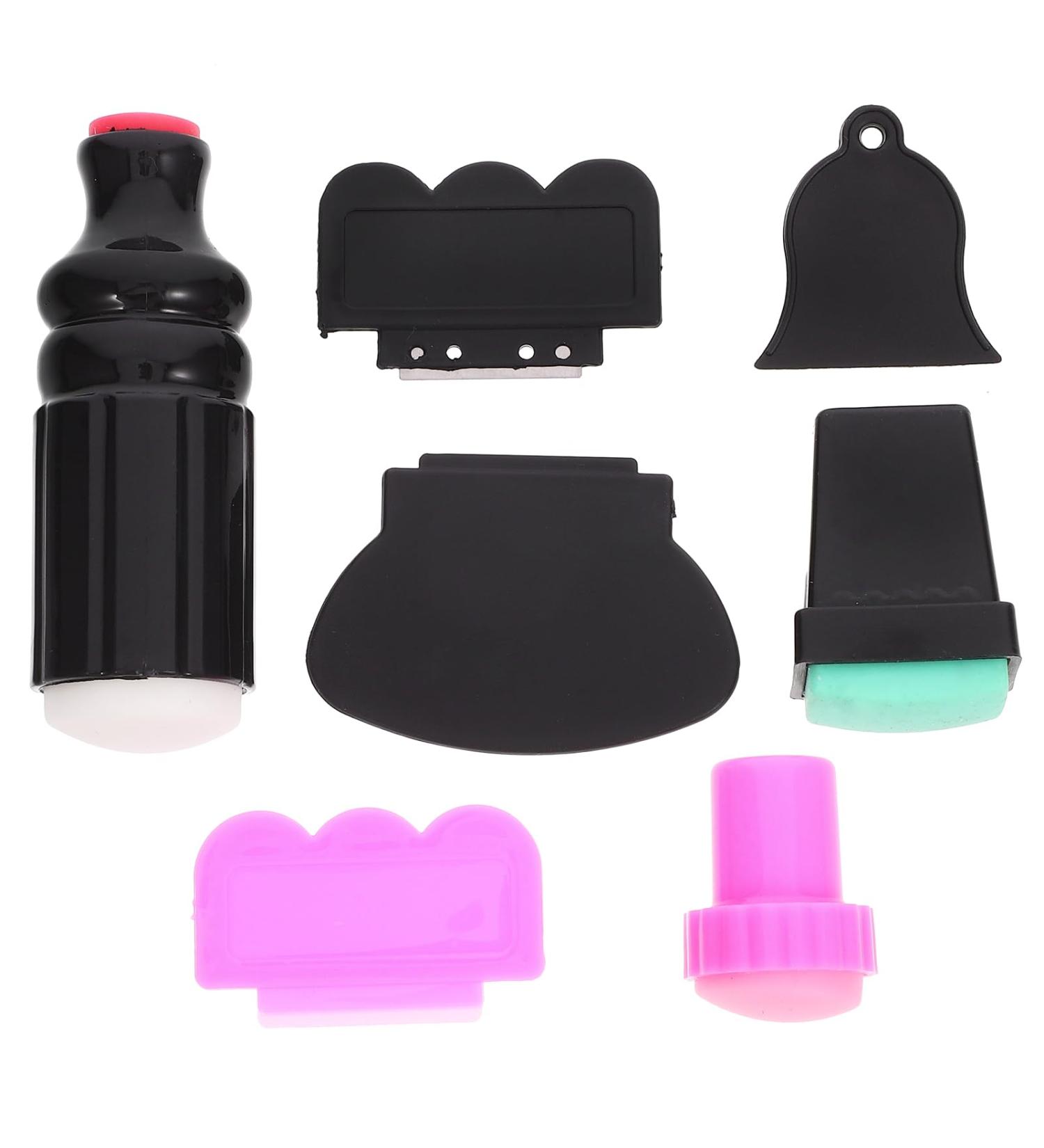Frcolor 3 Piece Nail Stamp Set - 4 Design Stamp Scrapers | Nail Art Accessories for Creative Manicures - Buy Online on SooperMarket.com