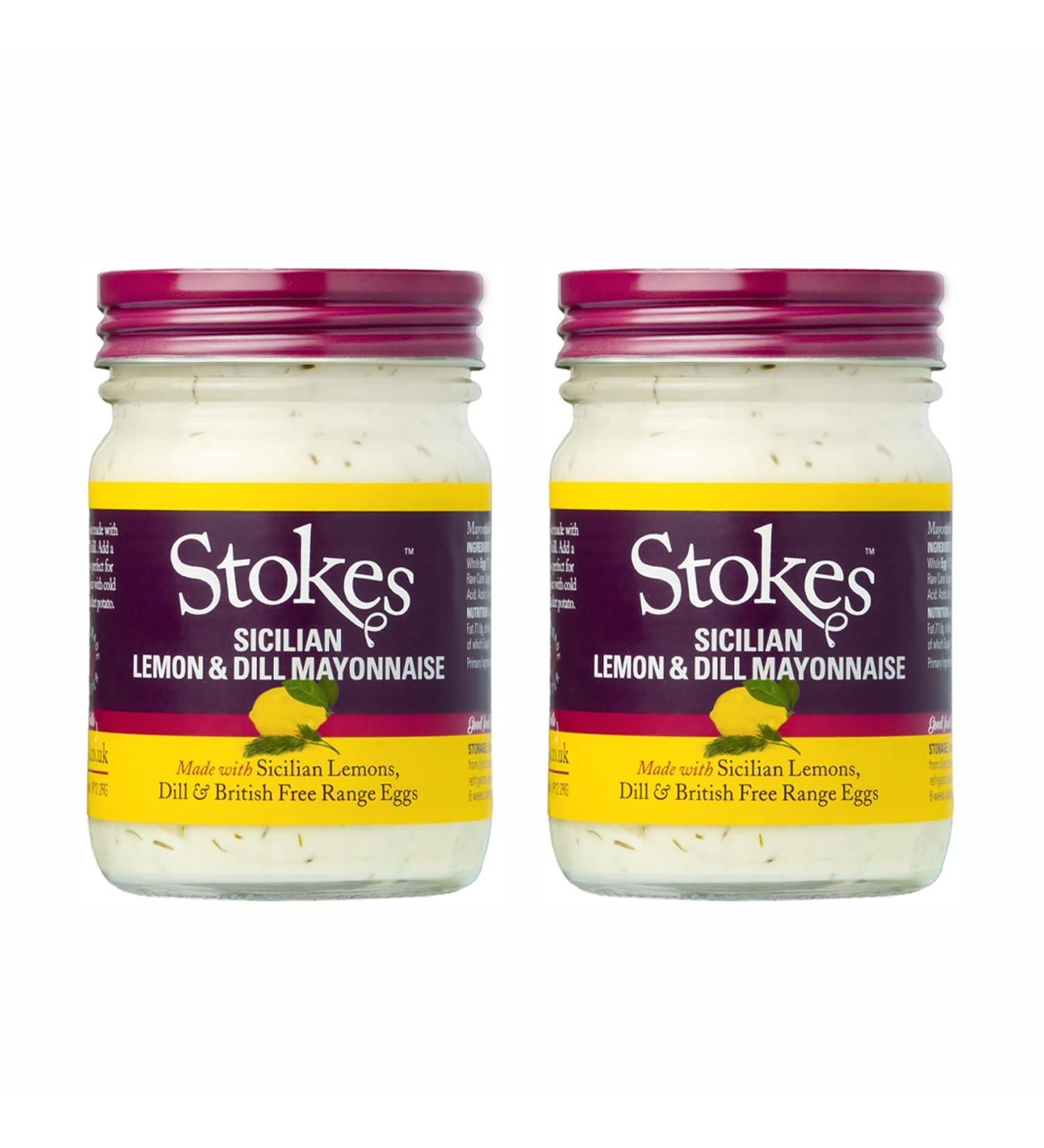 Stokes Sicilian Lemon & Dill Mayonnaise 205g - Pack of 2