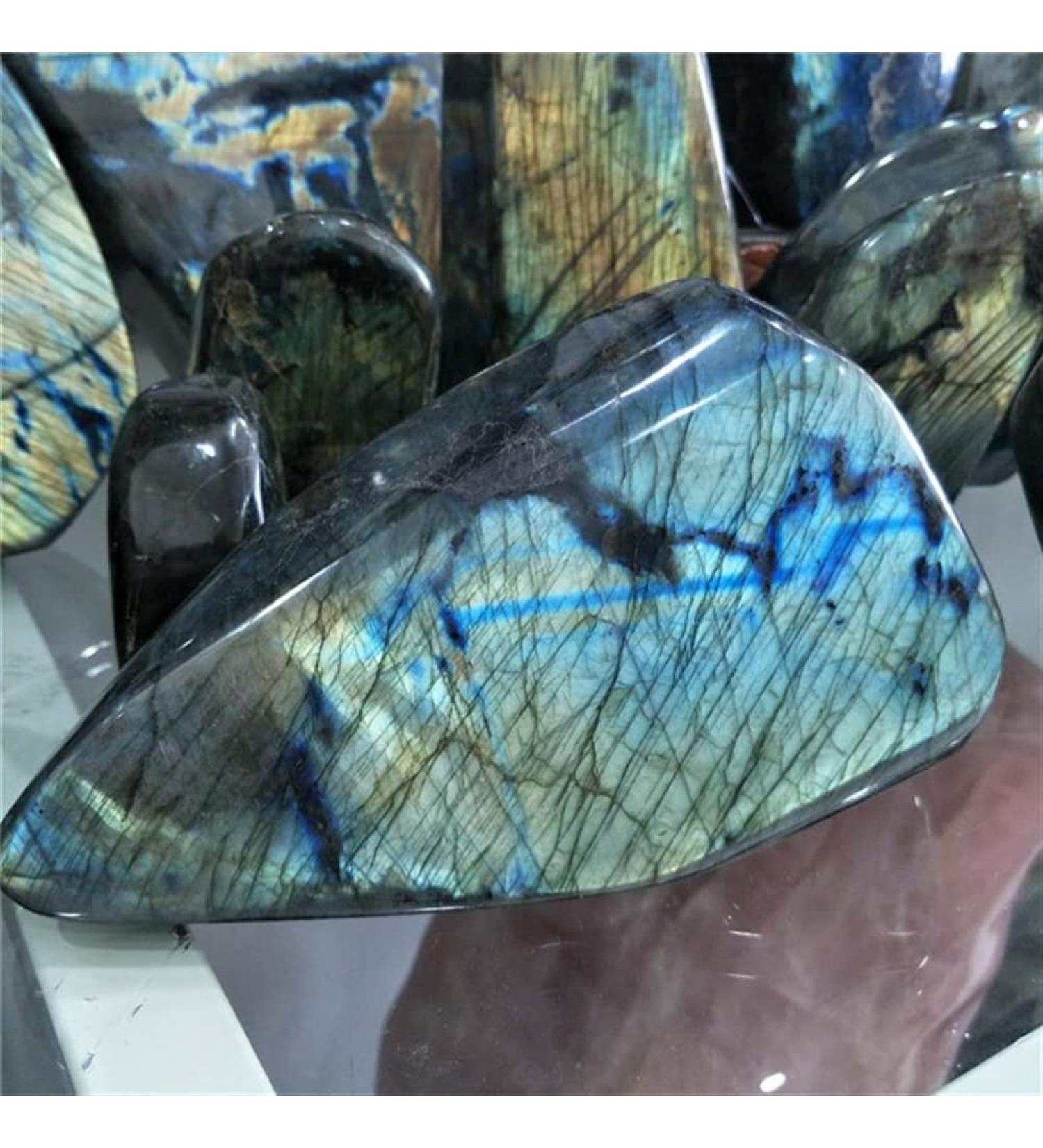 ARrase Home Collections 1pc Natural Raw LabradoriteCrystal Rough Stone 1700G-3000G for Home Decoration NaturalReiki Decoration (Color : 1pc 1700g-1850g) - Buy Online on SooperMarket.com