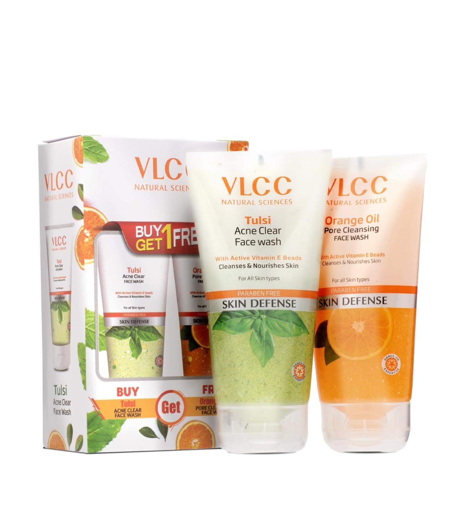 VLCC Tulsi Acne Clear Face Wash - 150 ml | Best Acne Treatment | Buy Online Internationally - Buy Online on SooperMarket.com