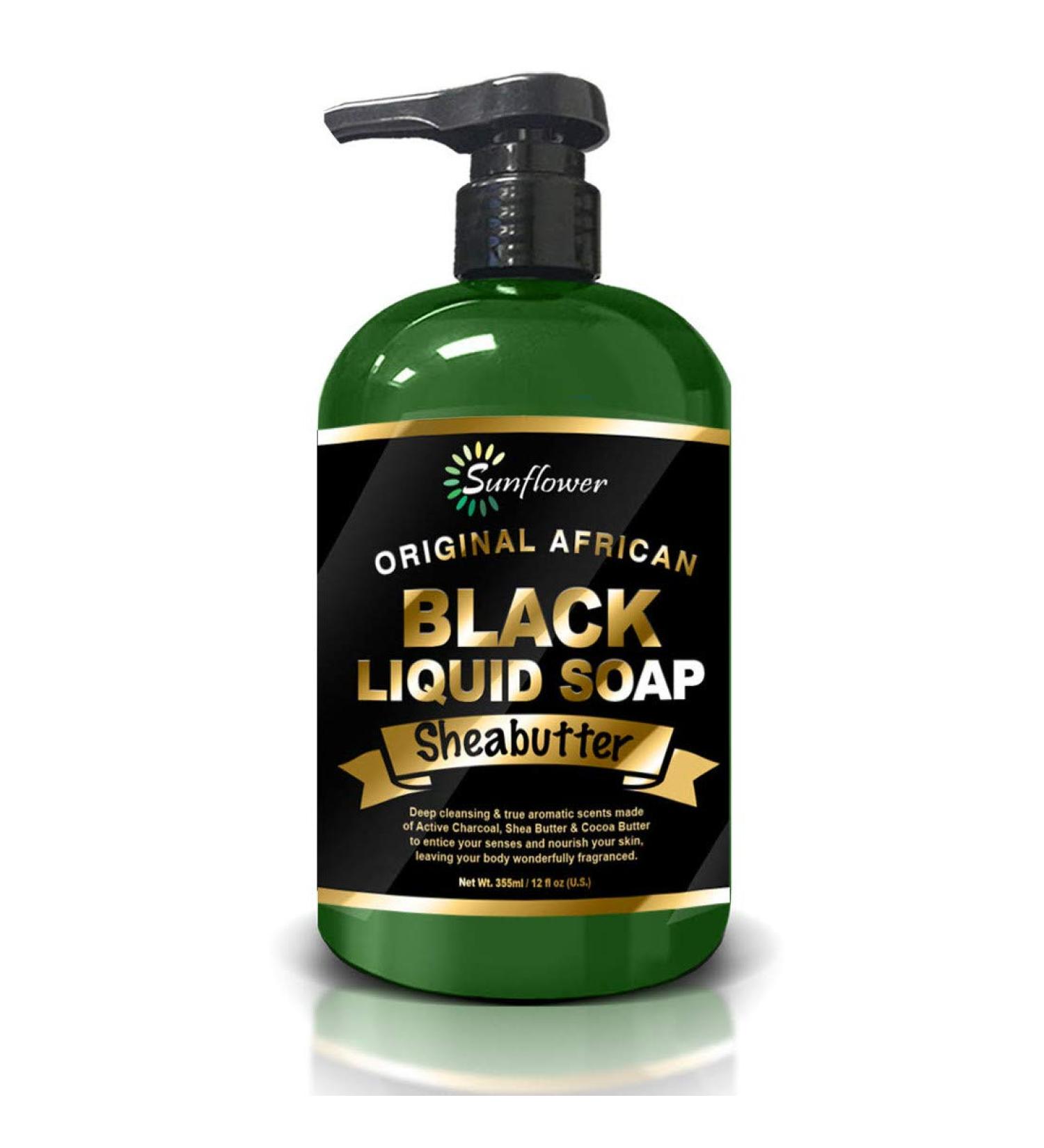 Difeel Liquid African Black Soap - Shea Butter 340 grams - Buy Online on SooperMarket.com