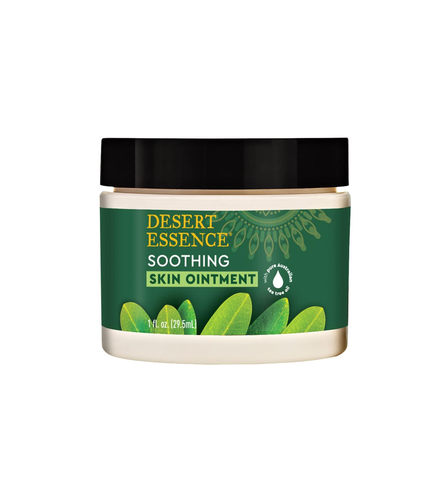 Desert Essence Tea Tree Skin Ointment - 1 Fl Oz | Jojoba & Lavender Oils | Vitamin E | Moisturizer for Dry Skin, Irritations, Cuticles - Buy Online on SooperMarket.com