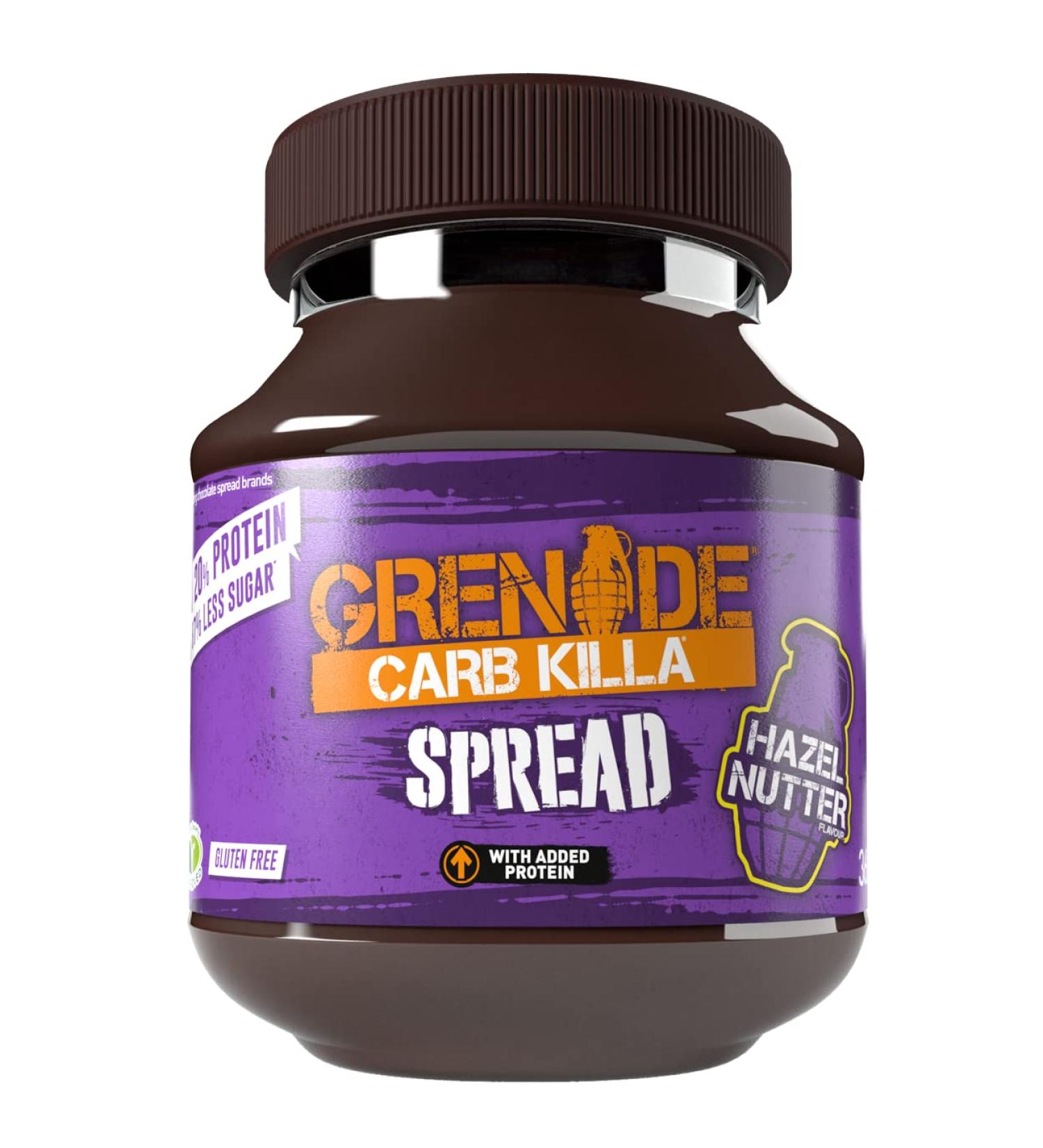 Grenade Carb Killa Protein Spread - Hazel Nutter 1 x 360 g Jar - Buy Online on SooperMarket.com