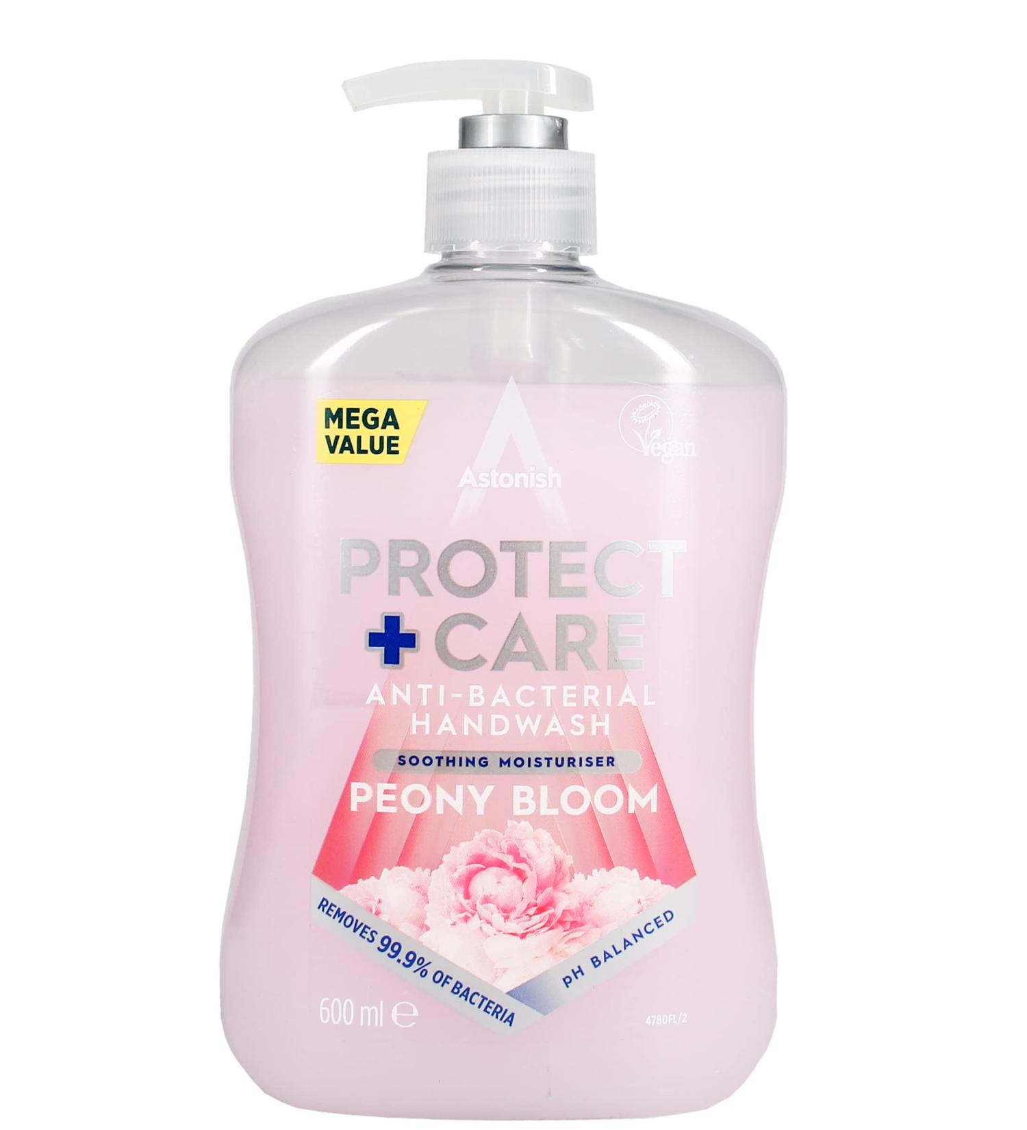 Astonish Peony Bloom Moisturising Anti-Bacterial Hand Wash Soap 600ml - Buy Online on SooperMarket.com