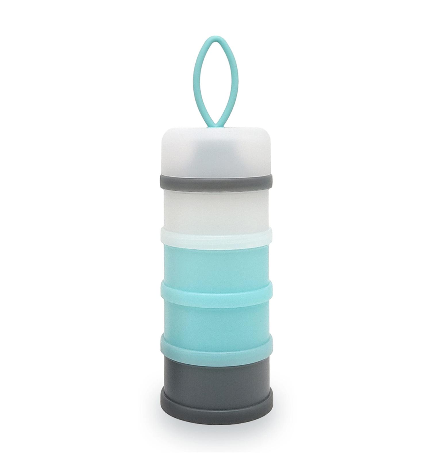 Nordlif Portable Baby Milk Powder Dispenser Pot - BPA Free, Non-Spill, Stackable, 4 Compartments - Buy Online on SooperMarket.com