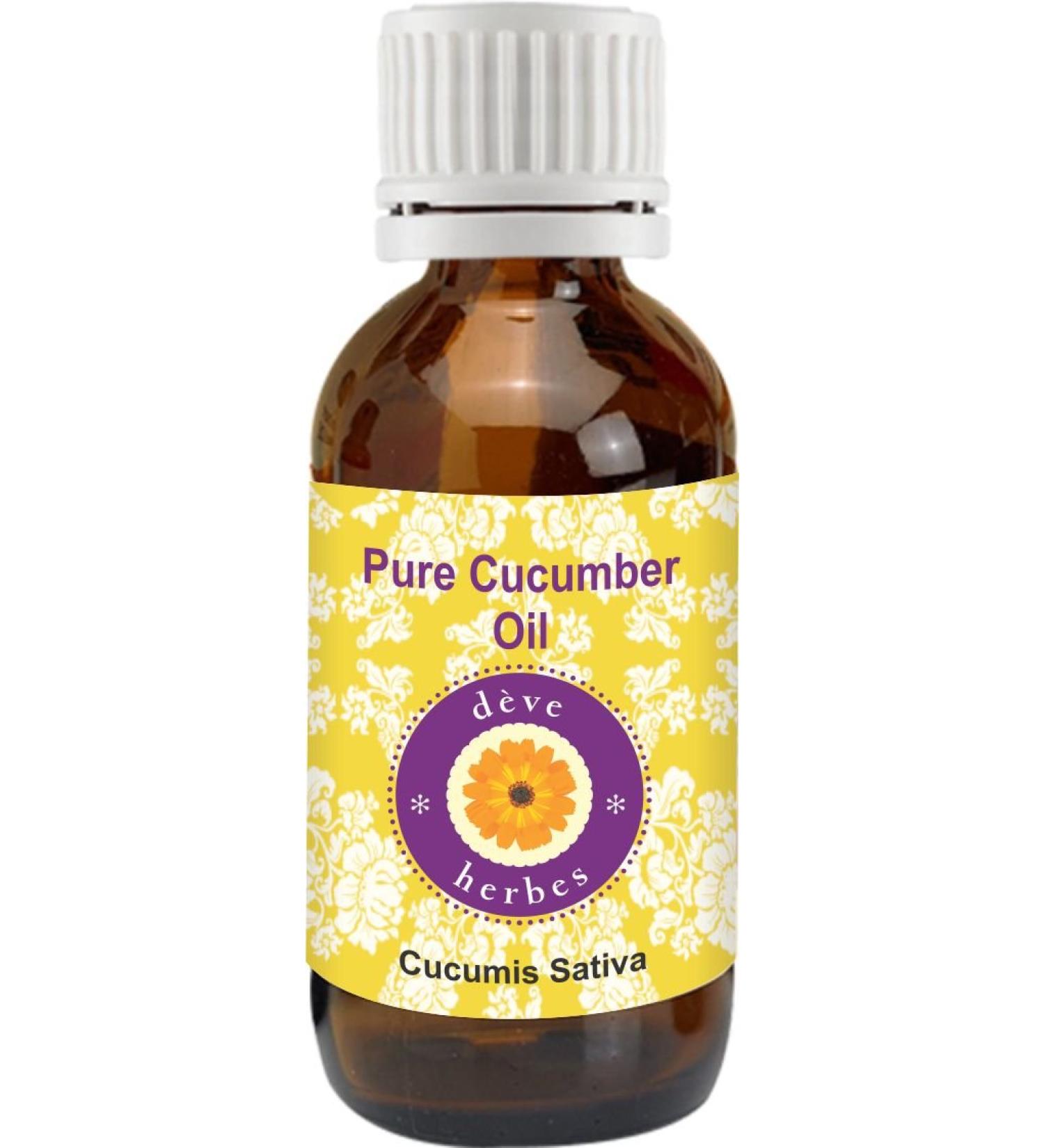 Pure Cucumber Oil 30ml (Cucumis sativus) 100% Natural Cold pressed & Therapeutic Grade
