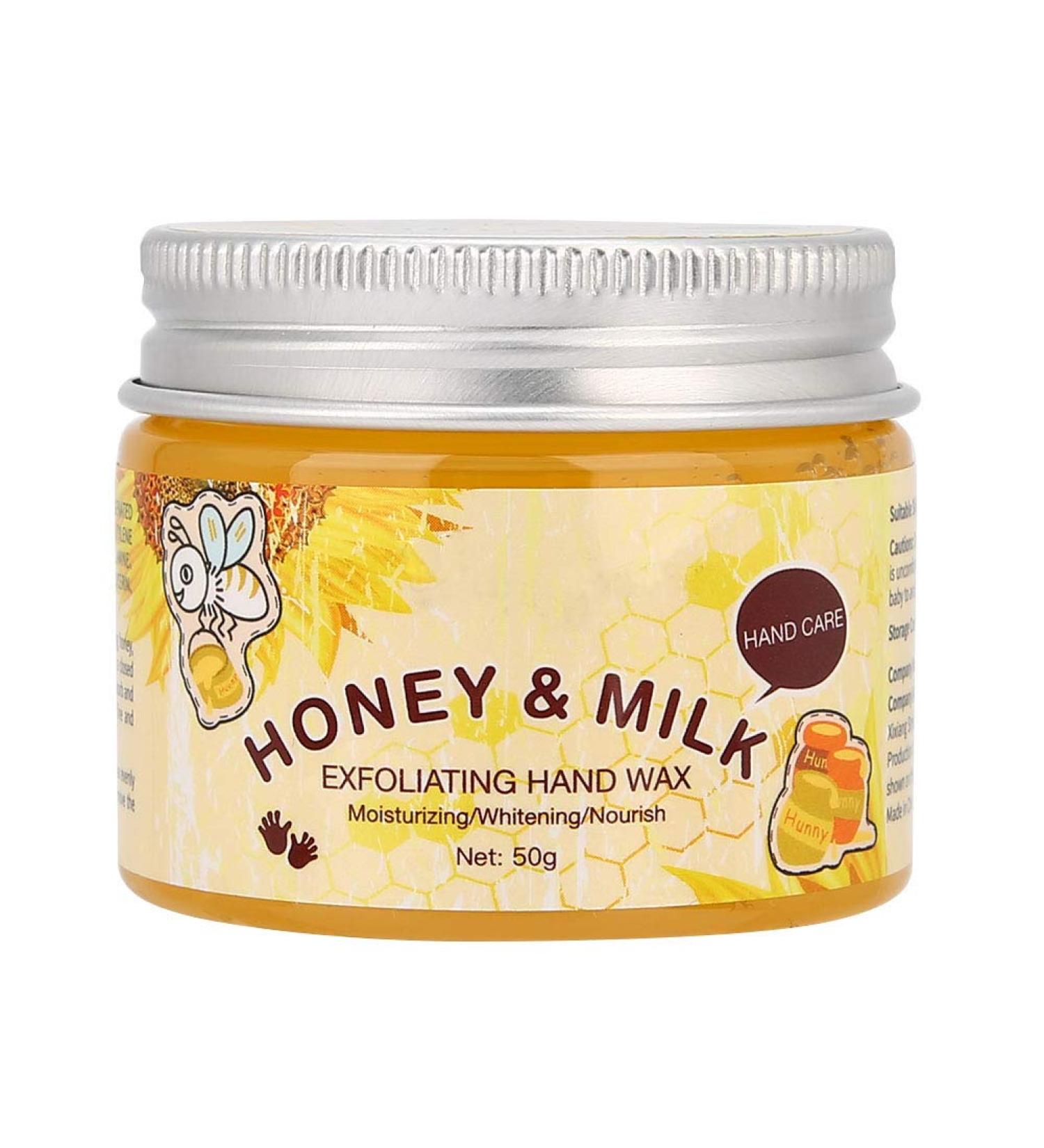 50g Milk Honey Exfoliating Hand Care Mask - Moisturizing Hand Wax for Soft Hands - Foot & Hand Care - Buy Online on SooperMarket.com