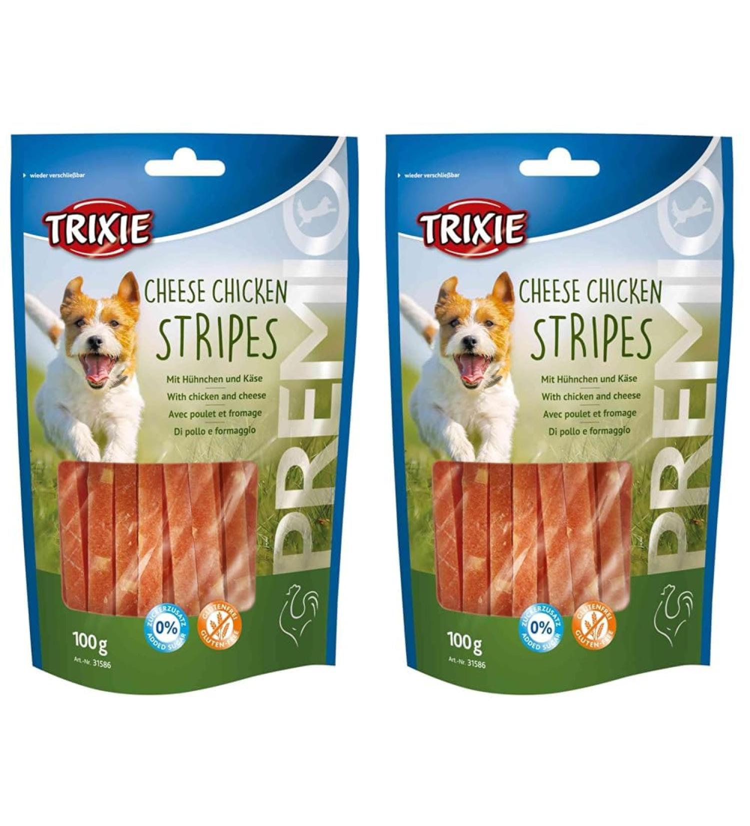 TRIXIE gluten-free cheese chicken strips Premio Cheese Chicken Stripes 100 g - 31586 (pack of 2) 100 g (pack of 2)
