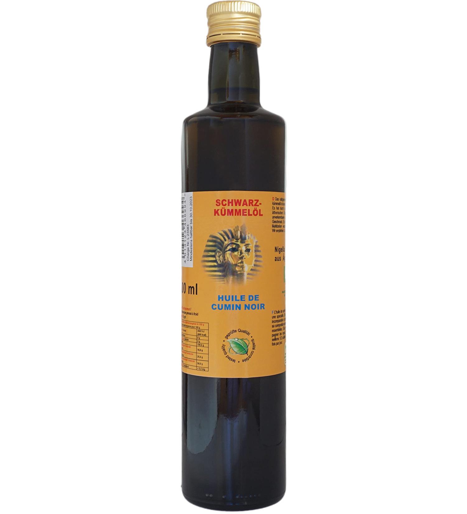 Premium Cold Pressed Black Cumin Oil (Nigella Sativa) - 500ml from Egypt | International Shipping - Buy Online on SooperMarket.com