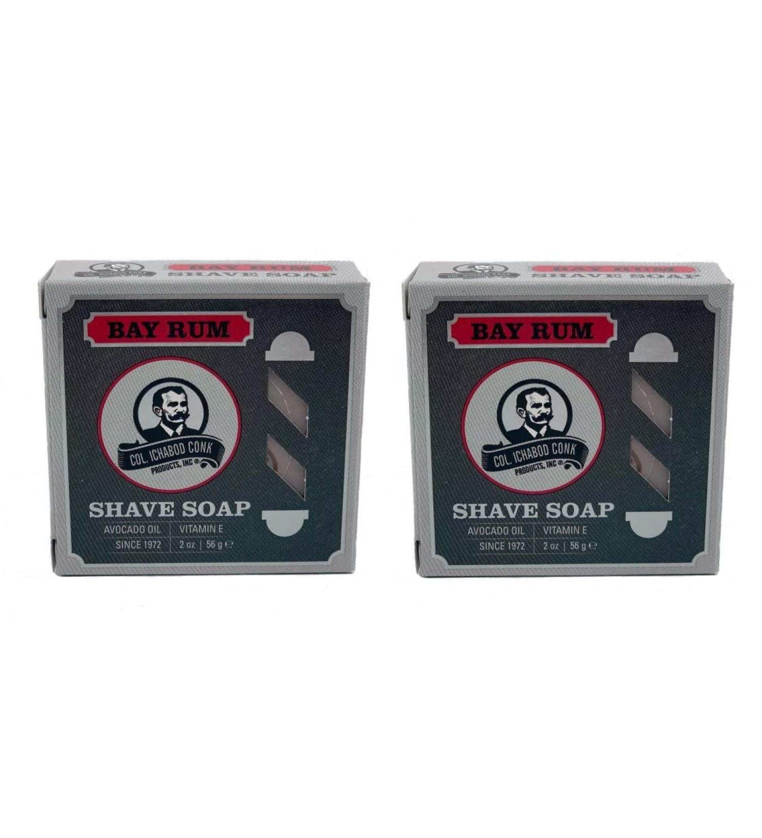 Colonel Conk Bay Rum Shaving Soap - 4.50 oz (2 Pack) - Buy Online on SooperMarket.com