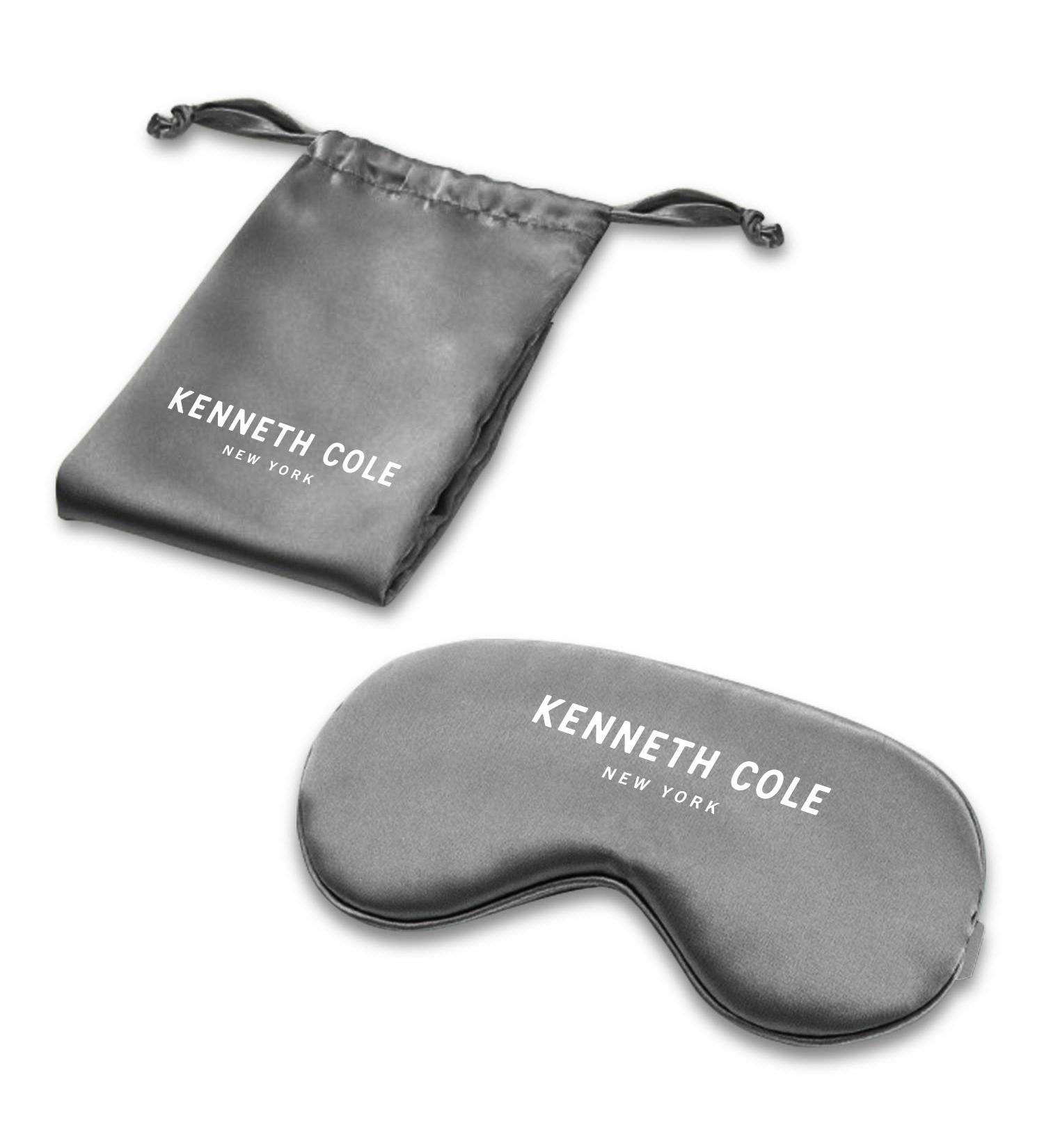 Kenneth Cole Satin Eye Mask - Eyeshade with Elastic Strap Blocks Light Like A Boss and Gets You The Best Night's Sleep Ever Grey - Buy Online on SooperMarket.com