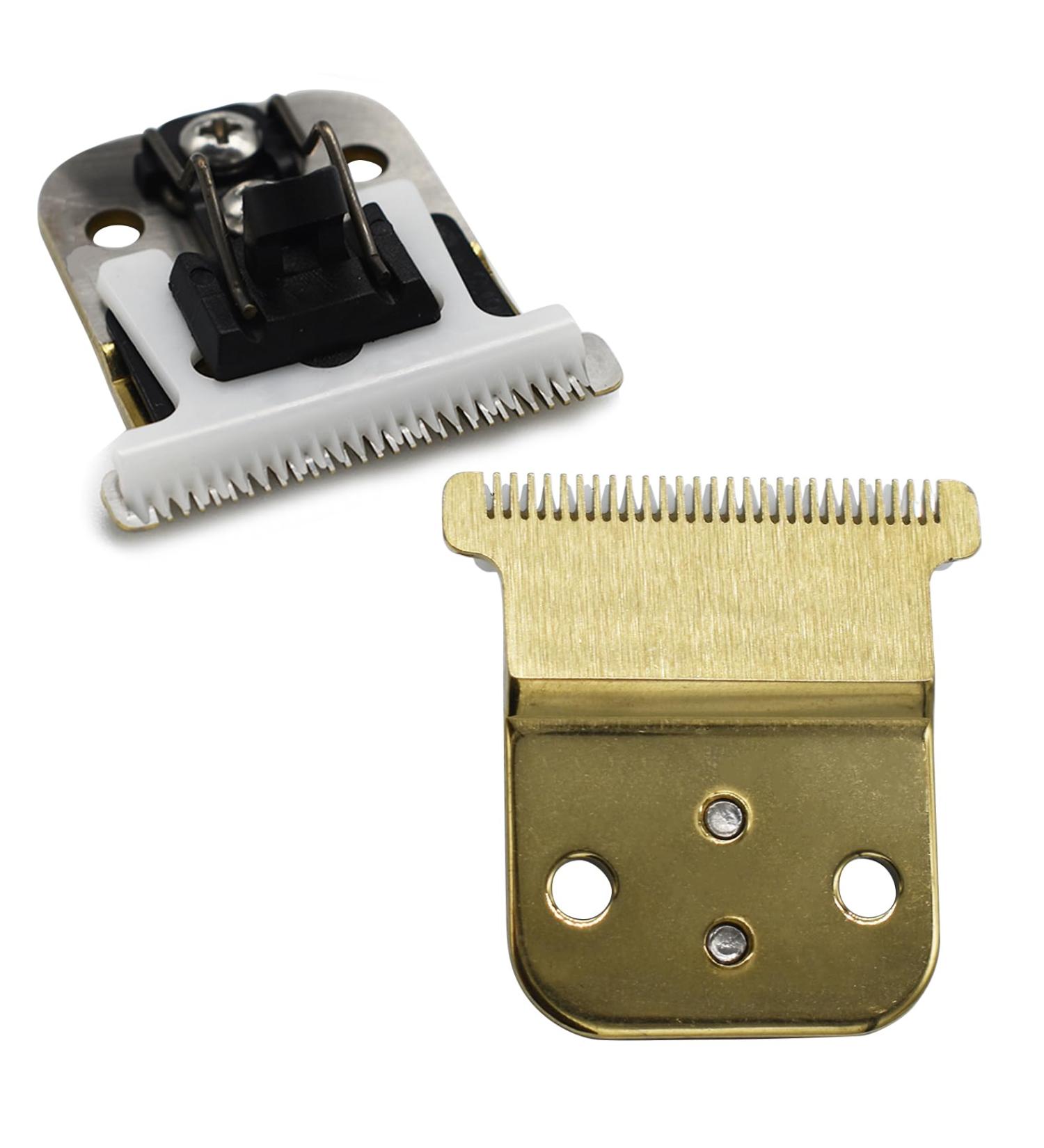 Professional Hair Trimmer T-Shaped Replacement Blades Set #32105 Compatible with Andis Slimline Pro Li Hair Trimmer D7#32655 D8#32400 (Gold) - Buy Online on SooperMarket.com
