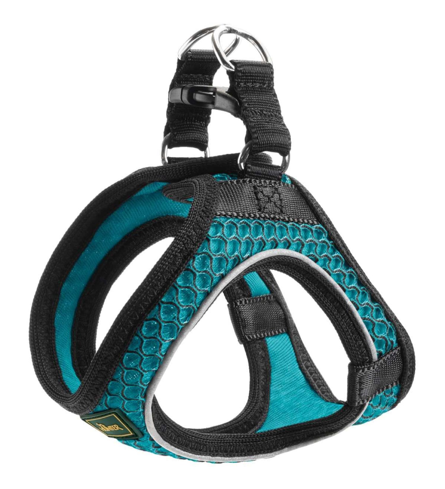 HUNTER HILO COMFORT Harness for Small Dogs - Mesh & Reflective Elements Turquoise ML - International Shipping Available - Buy Online on SooperMarket.com