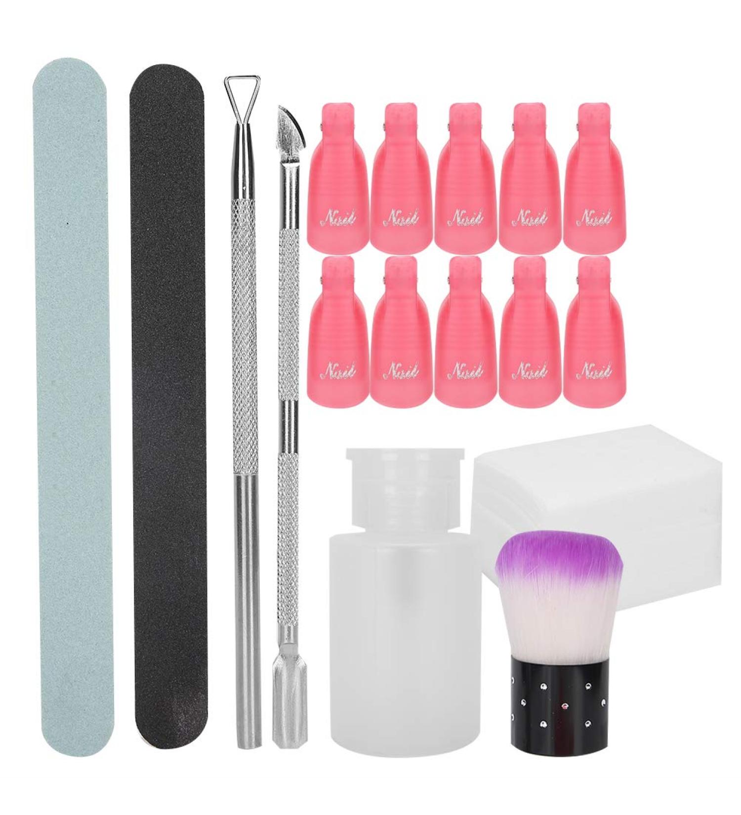 Nail File Nail Gel Set Nail Polish Gel Remover Tools Kit Nail Polish Removal Tool for Manicure Grinding Professional Nail Art Dust Brush Tool for Home and Salon - Buy Online on SooperMarket.com