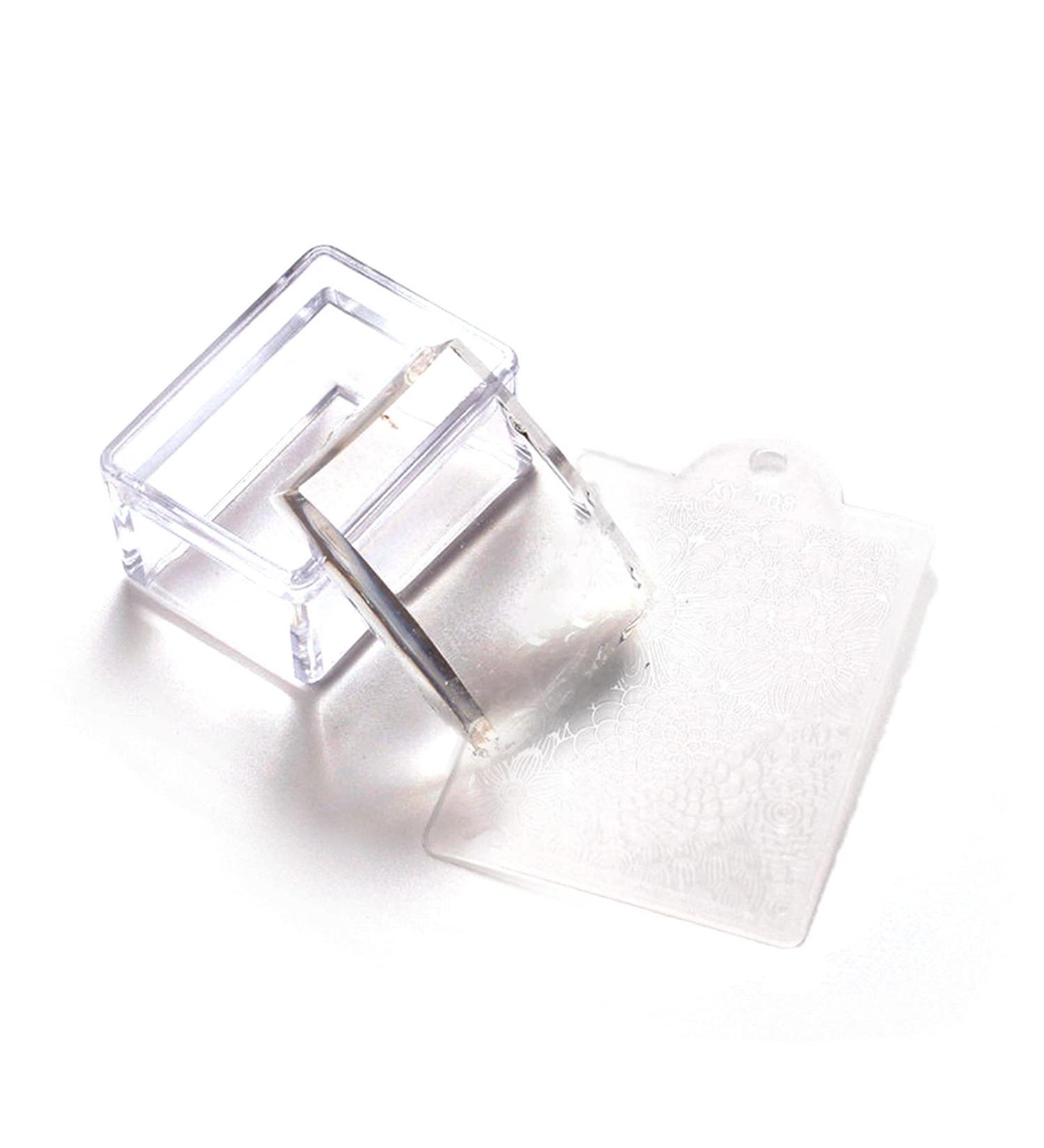 Nail Art Stickers for Women | Easy Clean Silicone Stamp & Scraper | Party Decor & Manicure Plate | International Shipping - Buy Online on SooperMarket.com