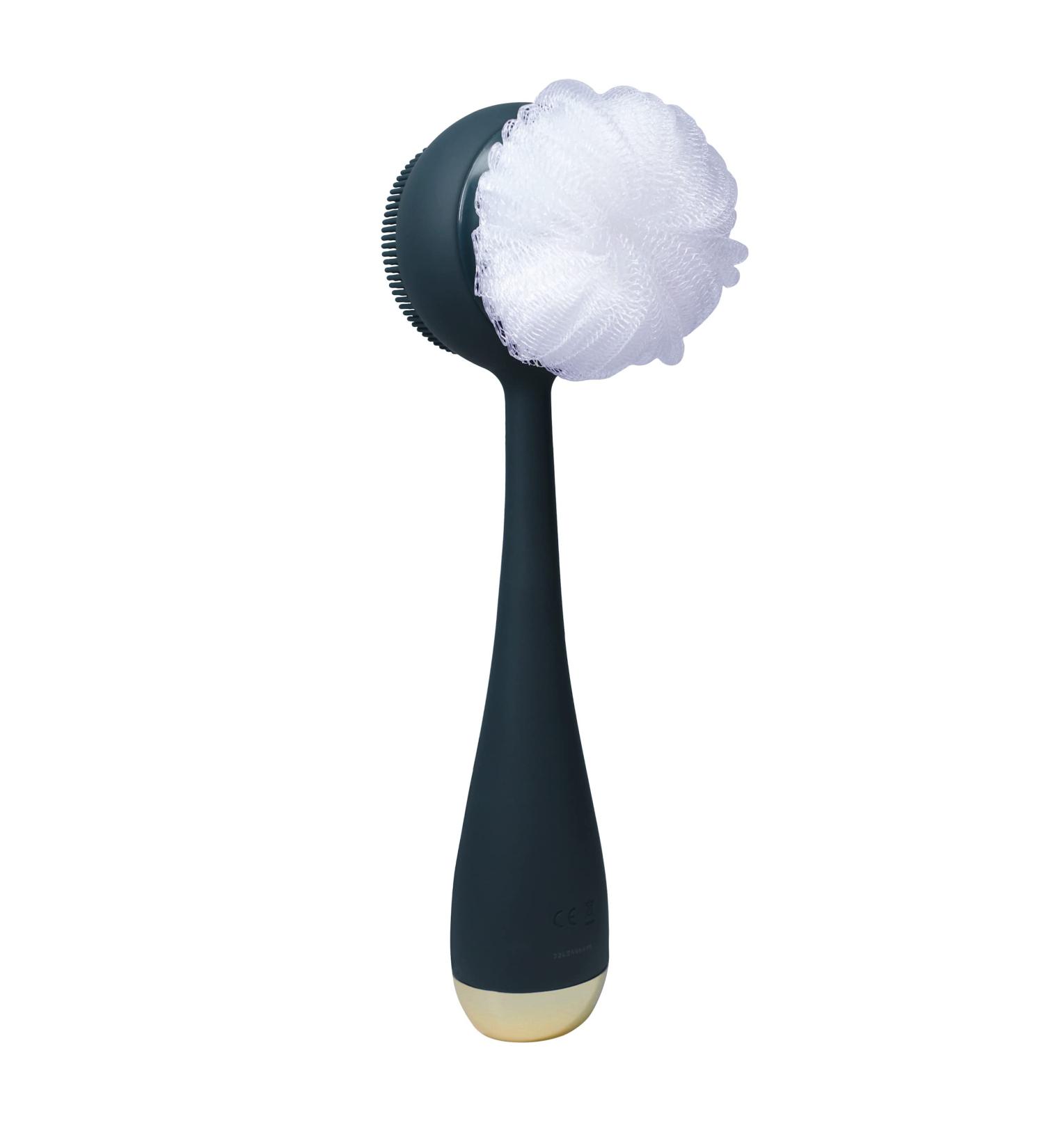 PMD Clean Body - Smart Waterproof Cleaning Device with Silicone Brush & Attachments | SonicGlow Vibration for Cleansing Peeling & Massaging - Navy - Buy Online on SooperMarket.com