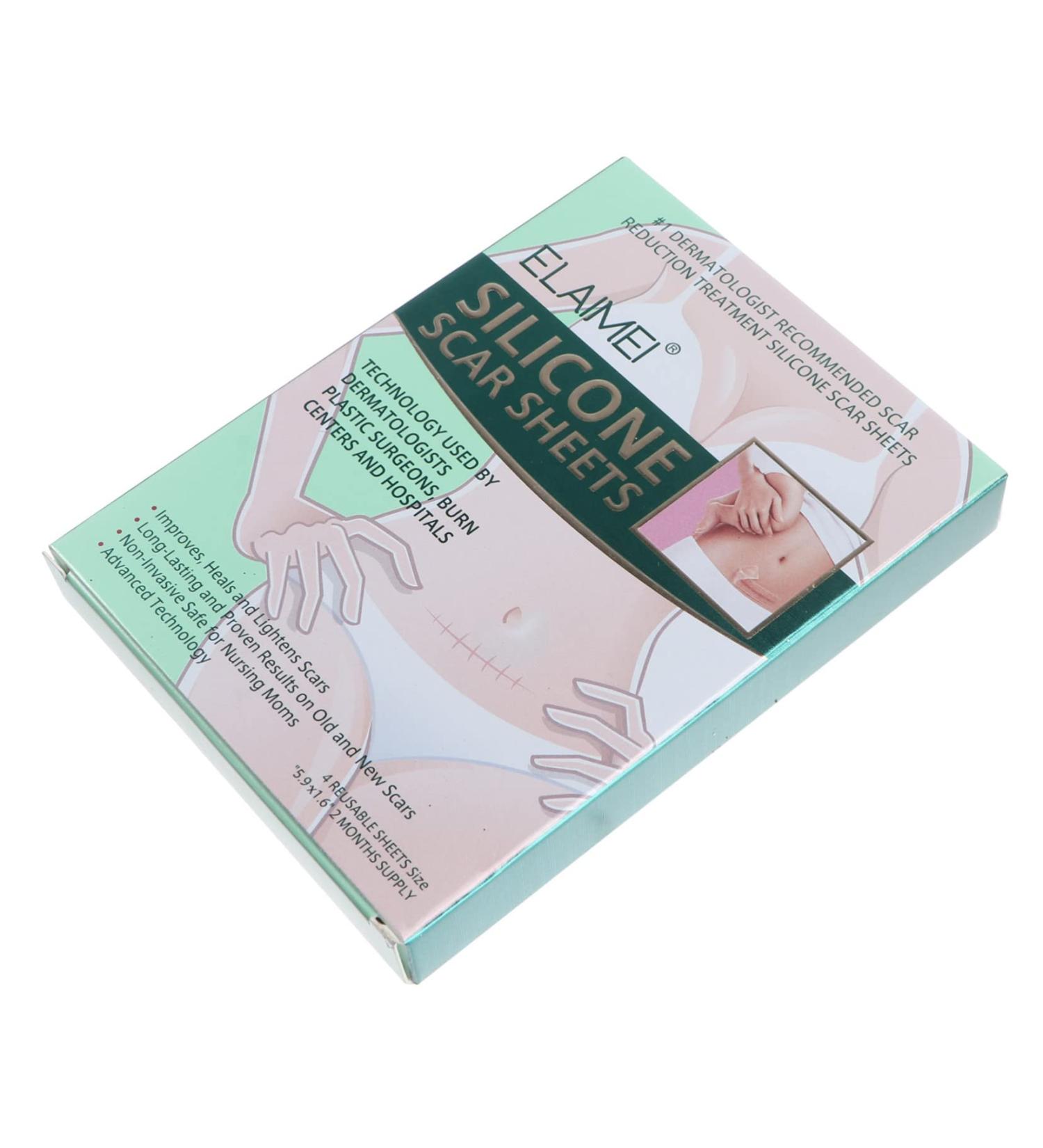 Healvian Silicone Scar Tape - 4pcs Scar Patches for Caesarean Section Scar - Scar Softening Sheets - Adhesive Scar Dressing Stickers - Buy Online on SooperMarket.com