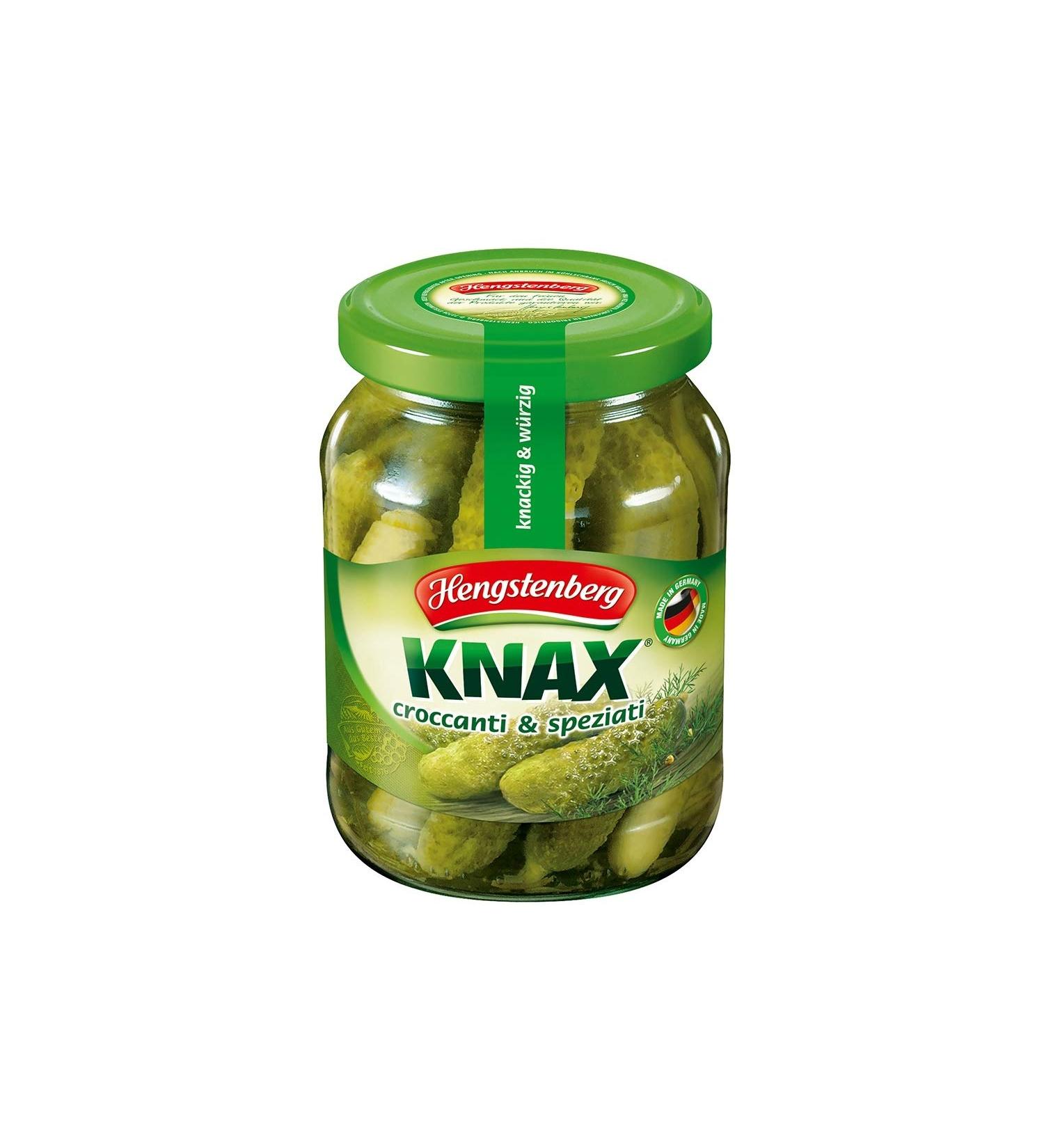 Sweet and sour cucumbers Knax 370 gr. - Hengstenberg