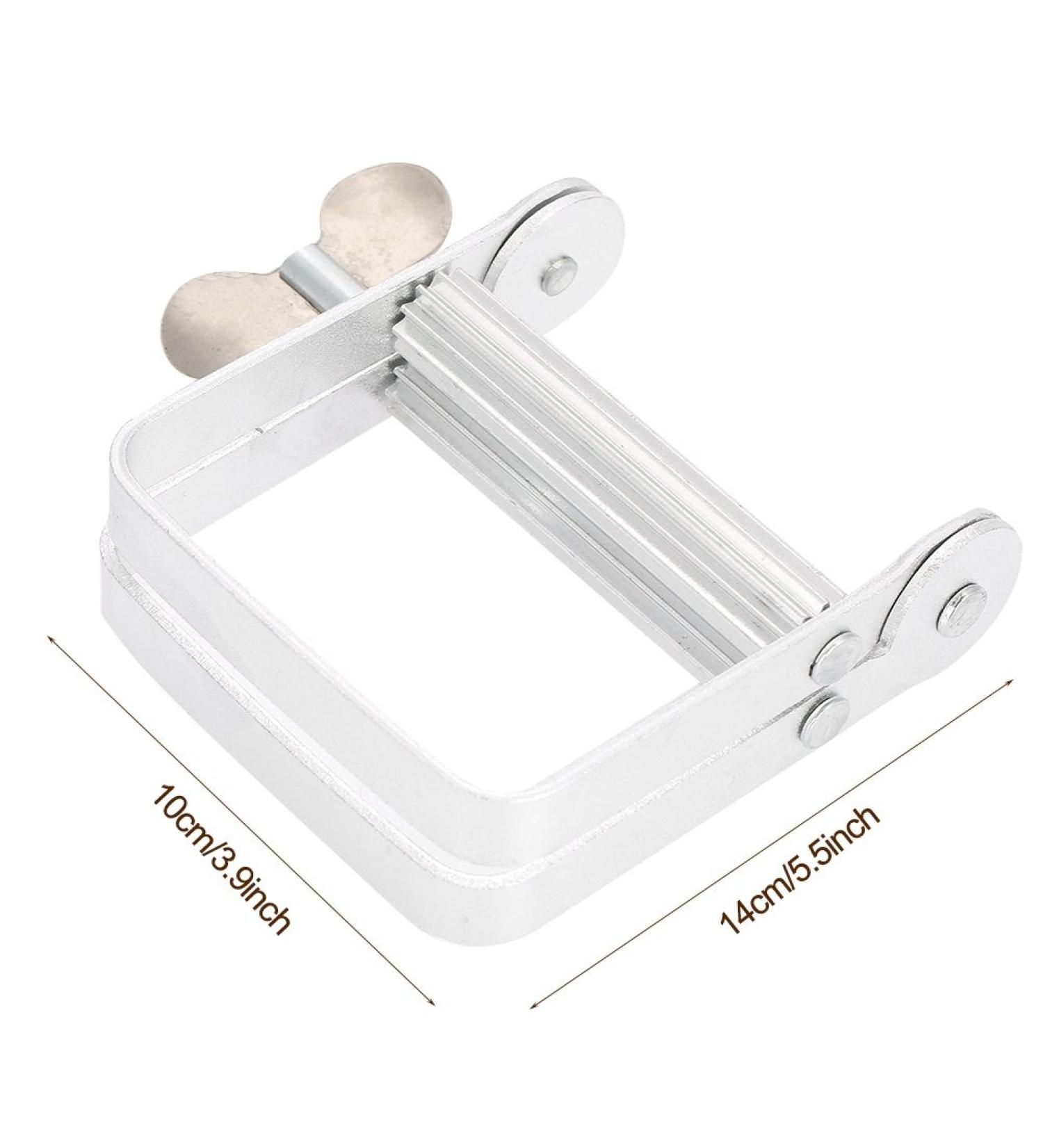 Plastic Material Durable Rolling Tube Toothpaste Squeezer Rotate Toothpaste Dispenser Accurant and Ease Silver for Home Use Bathroom - Buy Online on SooperMarket.com
