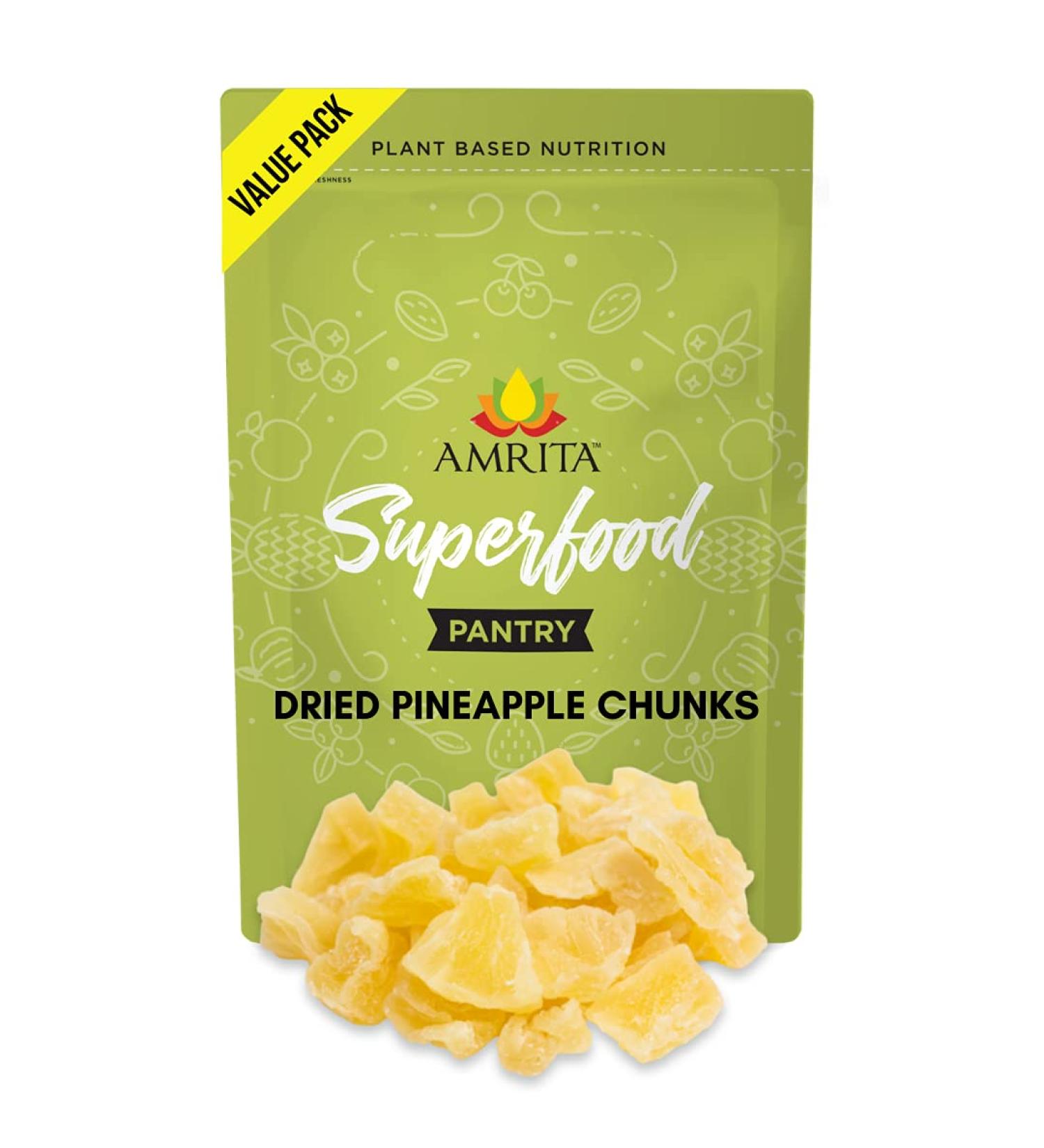 Dried Pineapple Diced 1 lb | Vegan, non-GMO, Gluten-Free, Dairy-Free | Candied Pineapple Chunks for Baking or Snacking - Buy Online on SooperMarket.com