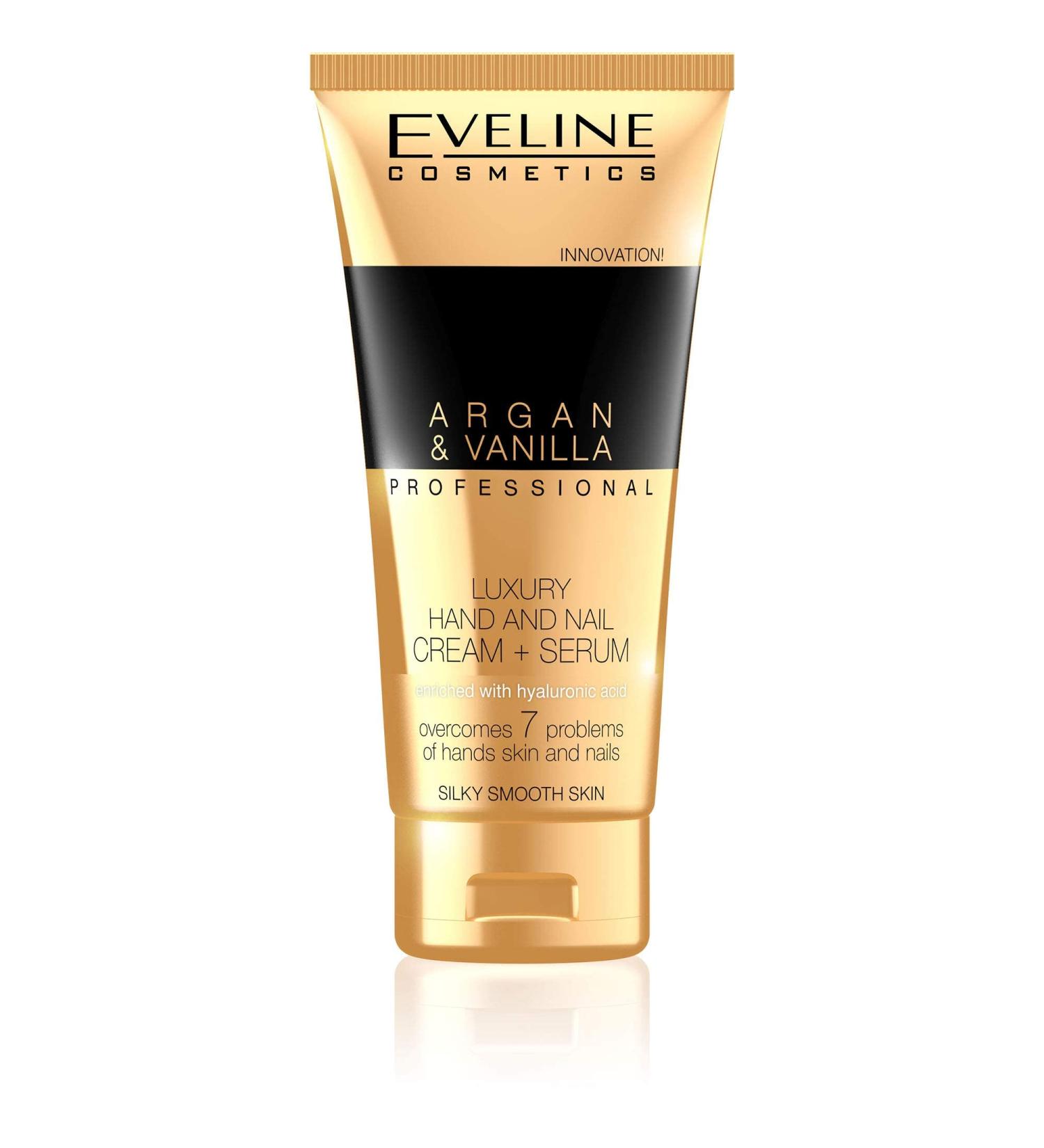 Eveline Cosmetics Argan & Vanilla Hand Cream for Very Dry Hands | 100ml | Luxurious Repair & Immediate Recovery - Buy Online on SooperMarket.com