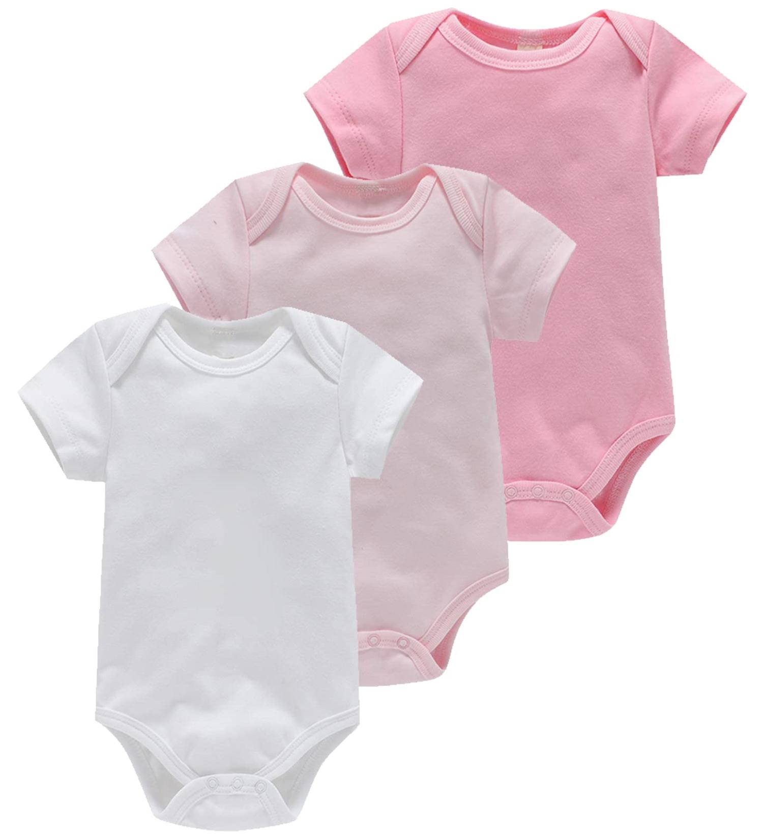 Bestele Cotton Baby Bodysuit Set | Short Sleeve Onesies for Newborn Boys and Girls | 18-24 Months Coverall Undershirt Set - Buy Online on SooperMarket.com
