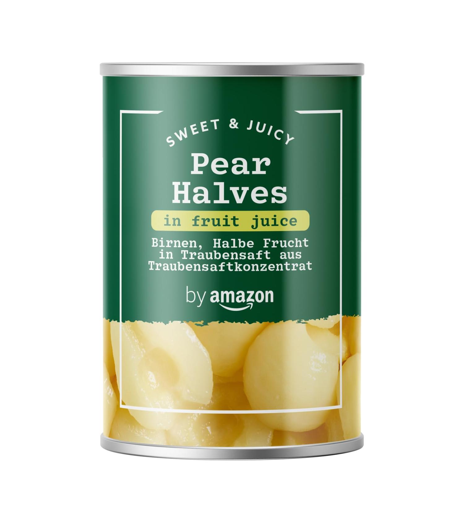 Buy Amazon Pears in Grape Juice - Half Fruit 411g | Delicious International Shipping - Buy Online on SooperMarket.com