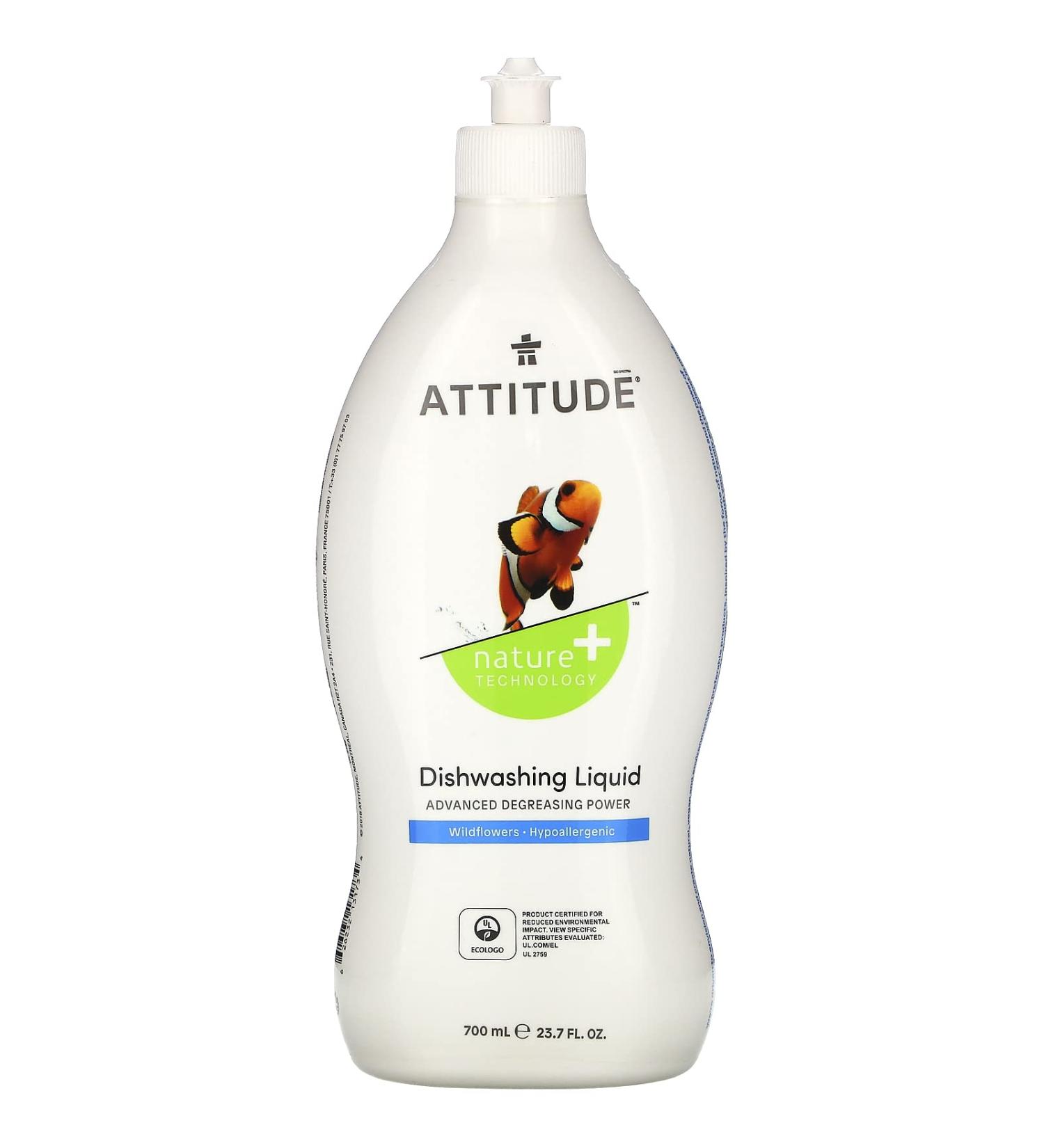 ATTITUDE Dishwashing Liquid Wildflowers 23.7 fl oz (700 ml)