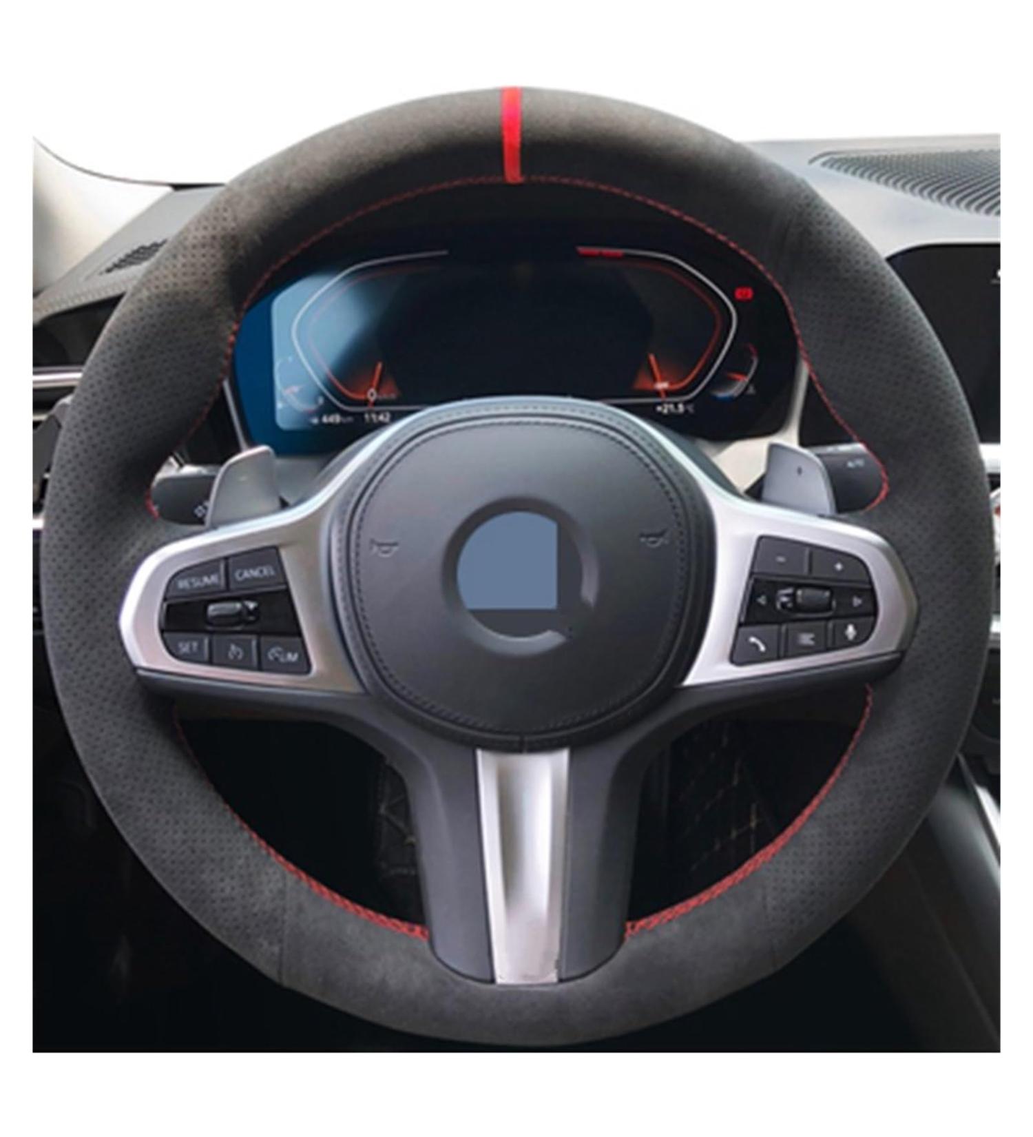 Steering Wheel Protector For M G30 G31 G32 G20 G21 G11 G12 G14 G15 G16 For X3 G01 For X4 G02 For X5 G05 For X7 G07 Car Steering Wheel Leather Cover Wheel Sleeve Protector (Size : 14) - Buy Online on SooperMarket.com
