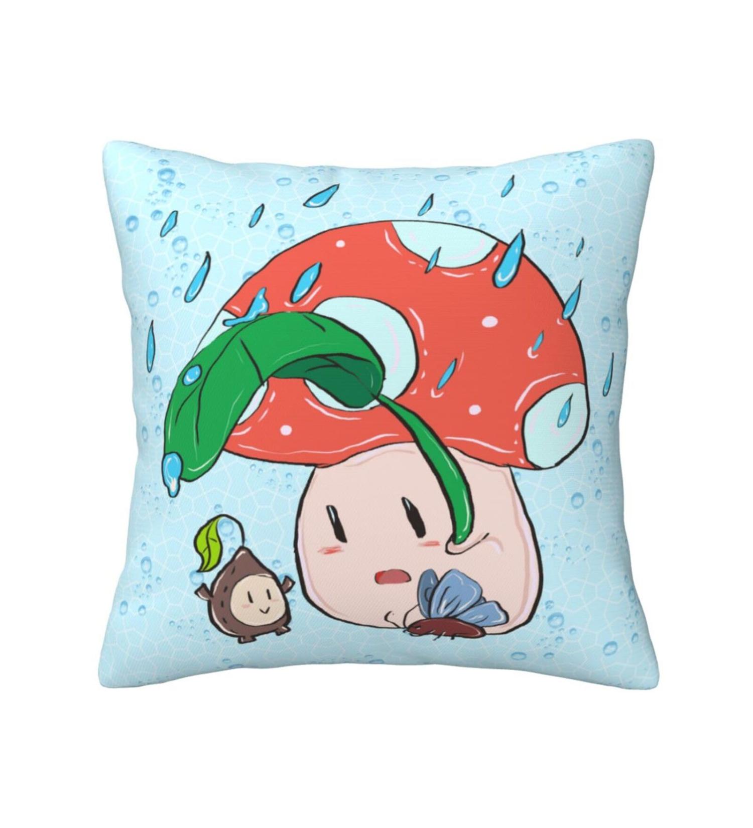 YYHHAOFA Sunflower Seeds and Mushroom Pattern Universal Pillowcase for All Seasons 18"x18" : Soft and Comfortable Suitable for car Sofa - Buy Online on SooperMarket.com