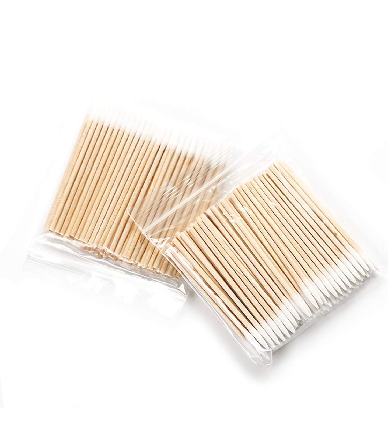 TOSSPER 100 Cotton Swabs - Eco-Friendly Wooden Stick Cleaning Swabs for Home & Travel - Buy Online on SooperMarket.com