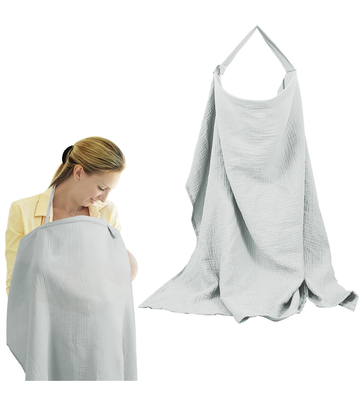Shop Taozoey Breastfeeding Towel - Soft Breathable 100% Cotton Cloth for On-the-Go Moms | Perfect Musselin Nursing Cover - Buy Online on SooperMarket.com