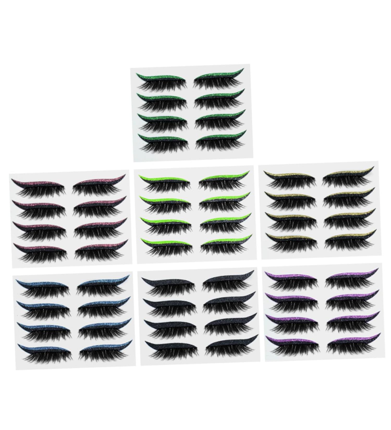 HAPINARY 28 Pairs Glitter Eyeliner Eyeline Strip Sticker Eye Makeup Sticker Fake Eyeliner Stickers Plastic 1 count (Pack of 1) As Shown 1 - Buy Online on SooperMarket.com