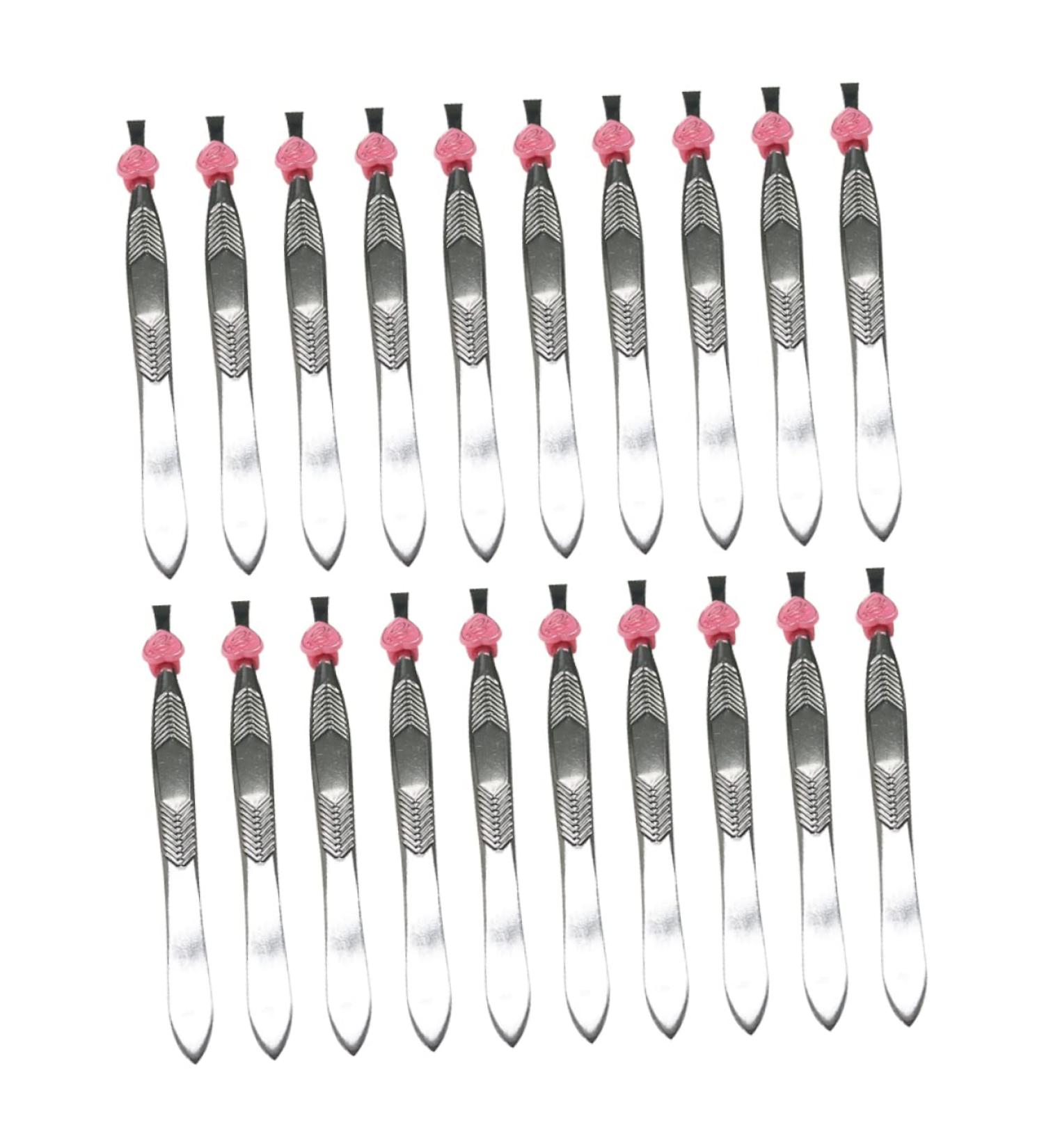 Mobestech 24th Straight Eyebrow Tweezers - Premium Stainless Steel Eyelash and Hair Tweezers Kit for Perfect Brows | International Shipping Available - Buy Online on SooperMarket.com