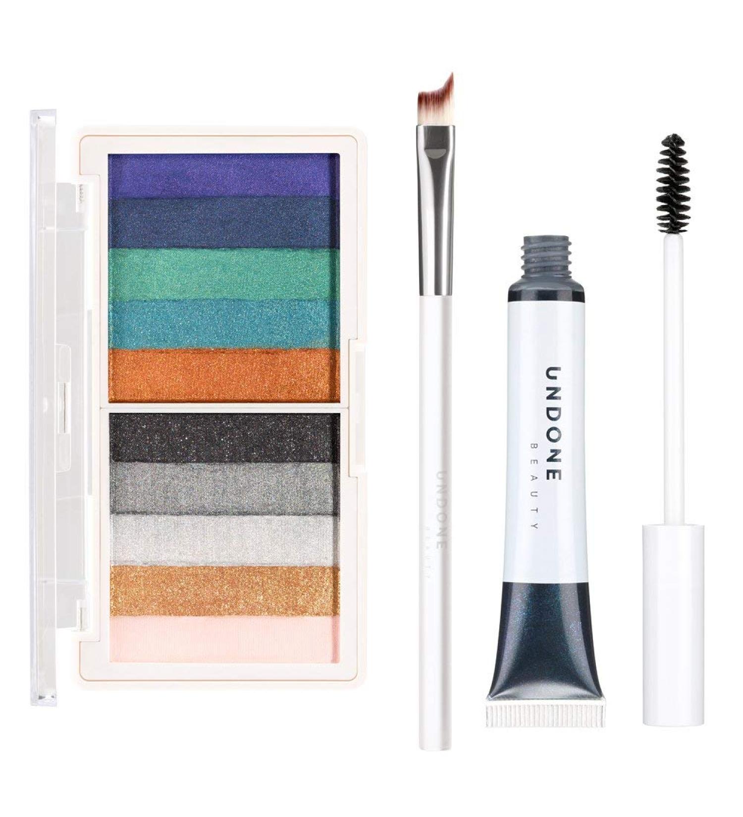 Undone Beauty Eye Revamp Gift Set | Light on Mascara Smoky Eye Shadow Palette & Cateye Brush Set - Shop Internationally - Buy Online on SooperMarket.com