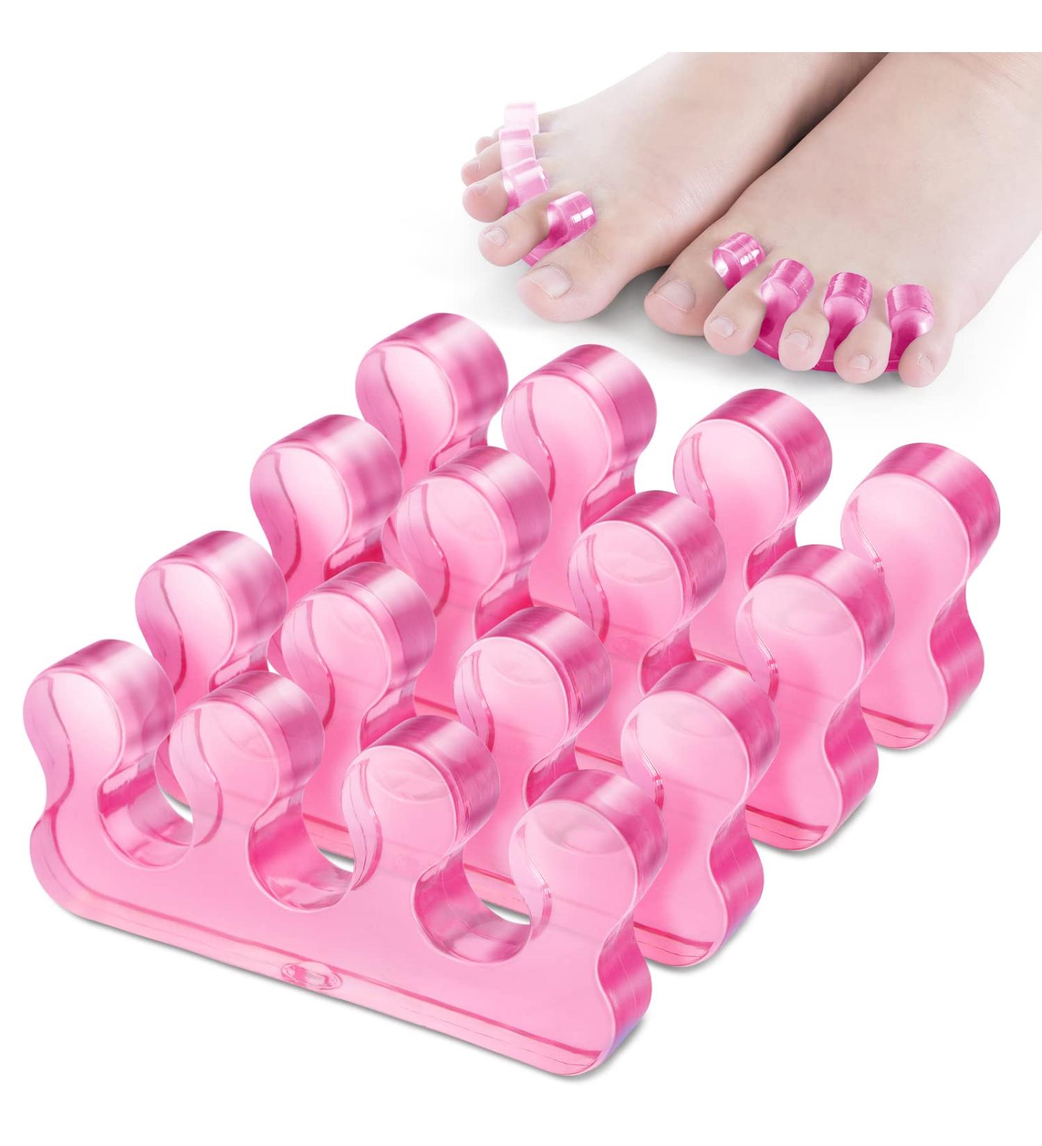 Molain 4Pcs Washable Toe Separators for Pedicure - Nail Polish Application, Style E - Buy Online on SooperMarket.com