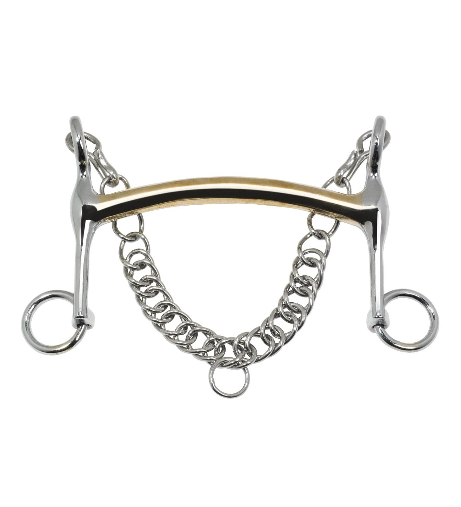 Busse dressage curb bit FRENCH-KAUGAN stainless steel bits 12.5 / 14mm