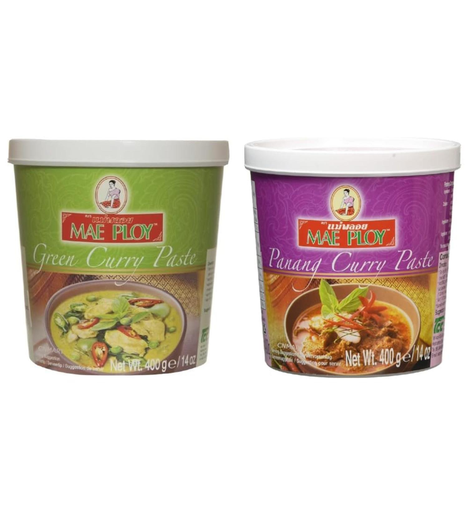 Mae Ploy Thai Green Curry and Panang Curry Paste 400g by CNMART - Buy Online on SooperMarket.com